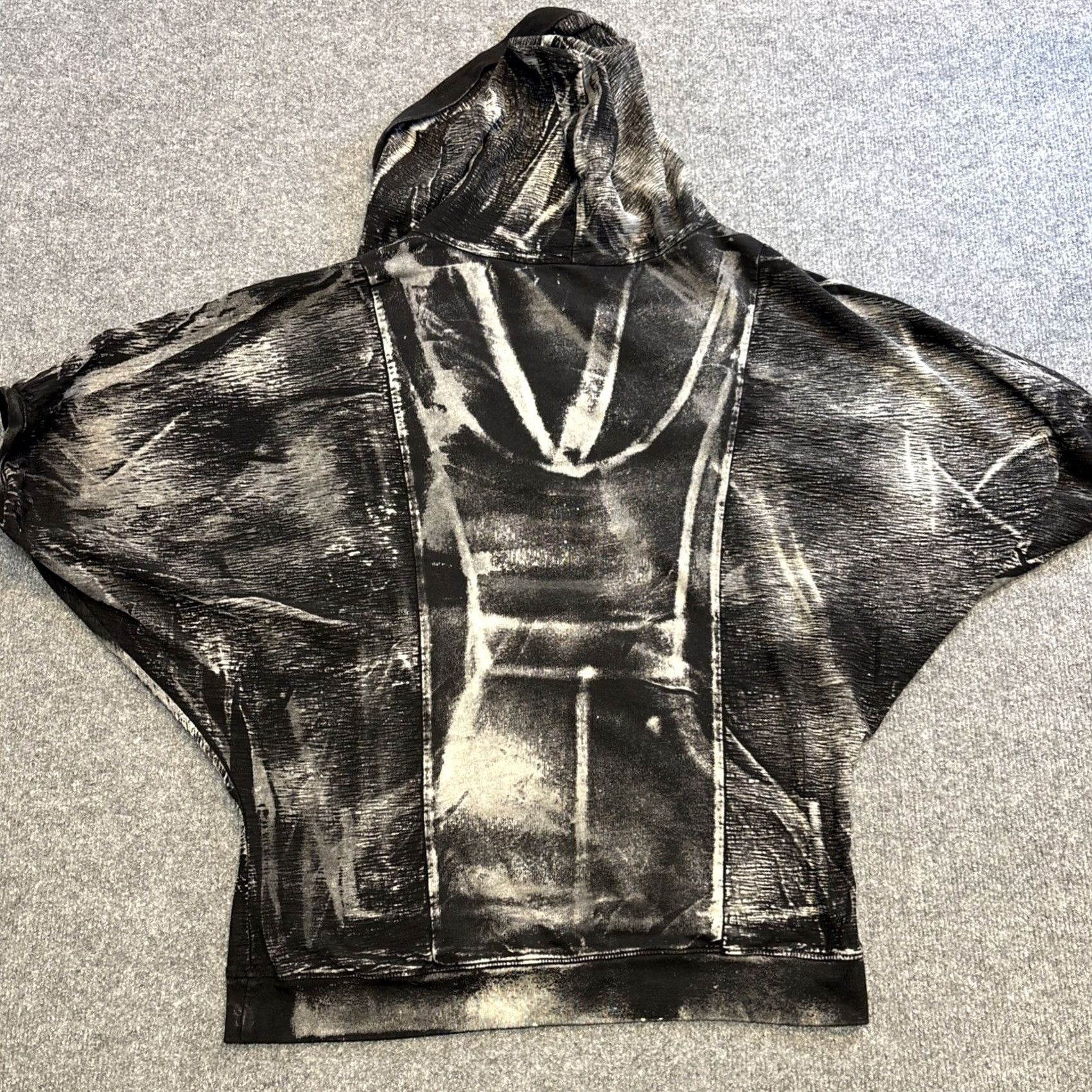 Affliction VINTAGE/NEW? Pullover Hoodie baggy Oversized Women’s XL Short Sleeve Affliction Black Pump Cover Hoodie Size XL / US 12-14 / IT 48-50 - 5 Thumbnail