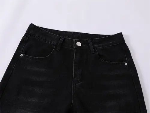 VIBE Men's hip-hop trend casual ink-splashed loose wide-leg jeans Size US 32 / EU 48 - 3 Thumbnail