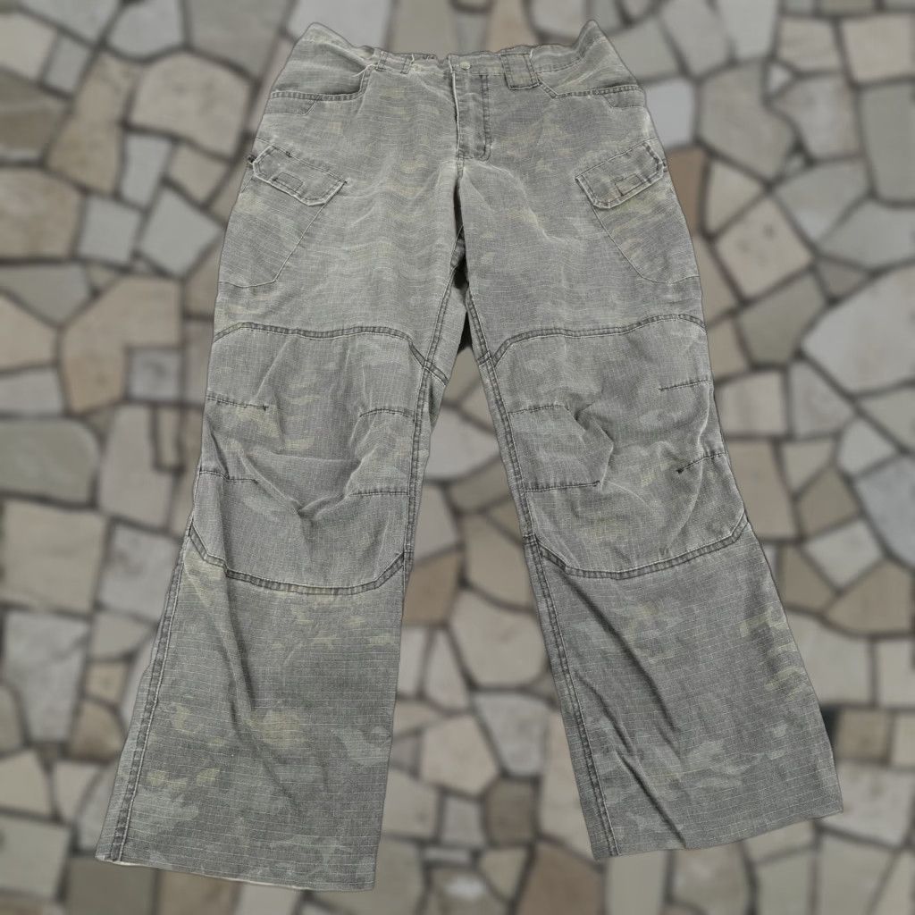 Vintage Lancer Tactical Pants XL Mens Gray Camo Ripstop Airsoft BDU Utility Combat Cargo Size US 35 - 1 Thumbnail