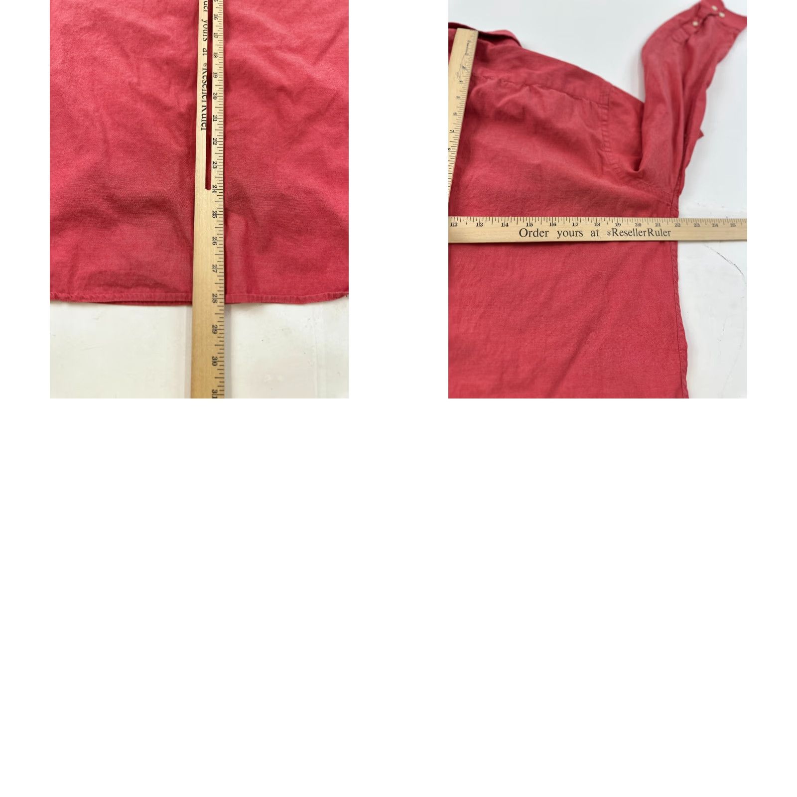 Banana Republic Banana Republic Shirt Mens Medium Red Classic Long Sleeve Collared Button Down Size US M / EU 48-50 / 2 - 8 Thumbnail