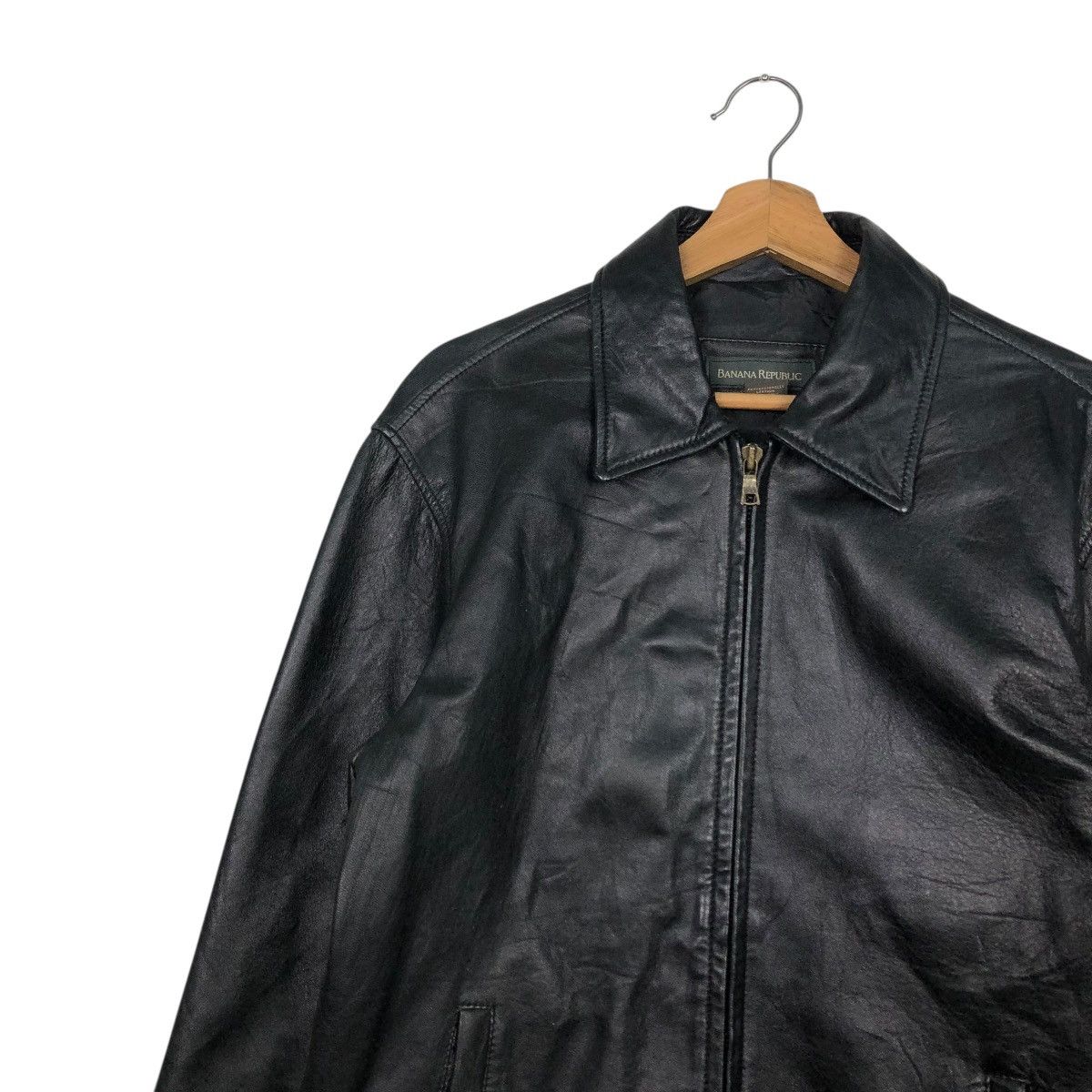 🔥VINTAGE SOFT LEATHER JACKET BANANA REPUBLIC ISSEY MIYAKE