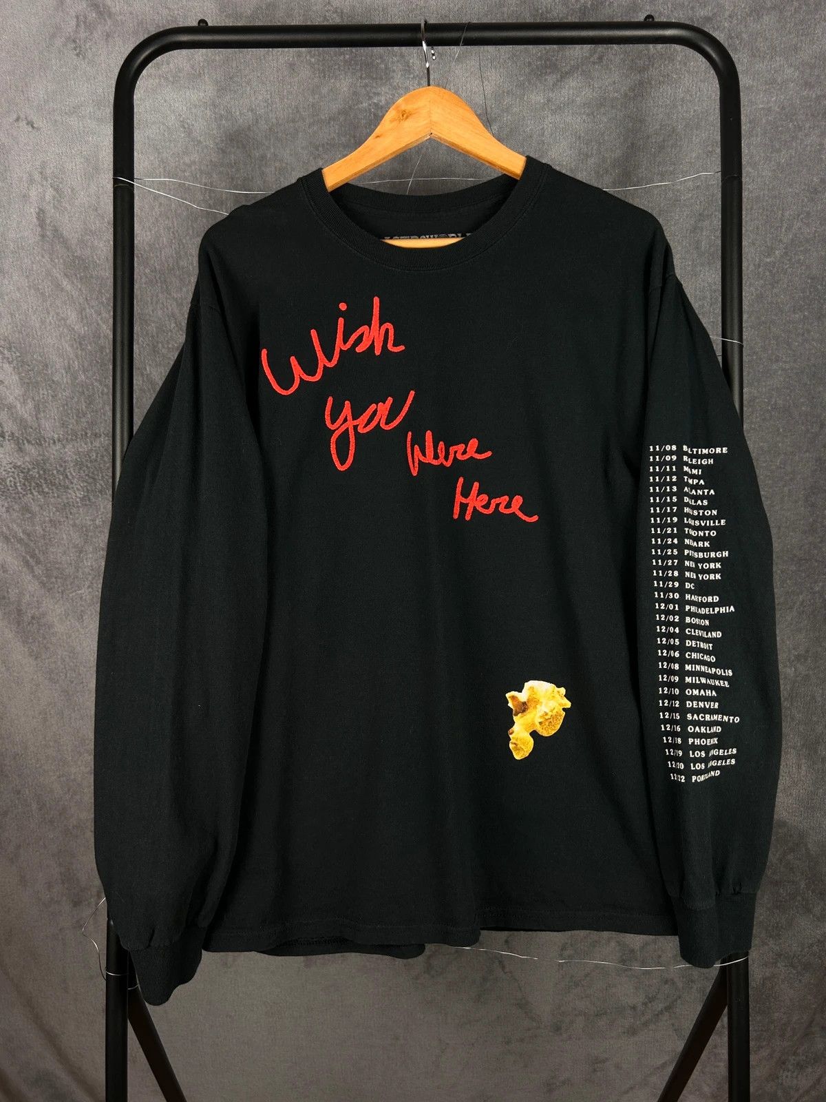 Travis Scott Travis Scott Wish Your Were Here big logo print longsleeve Size US M / EU 48-50 / 2 - 2 Thumbnail