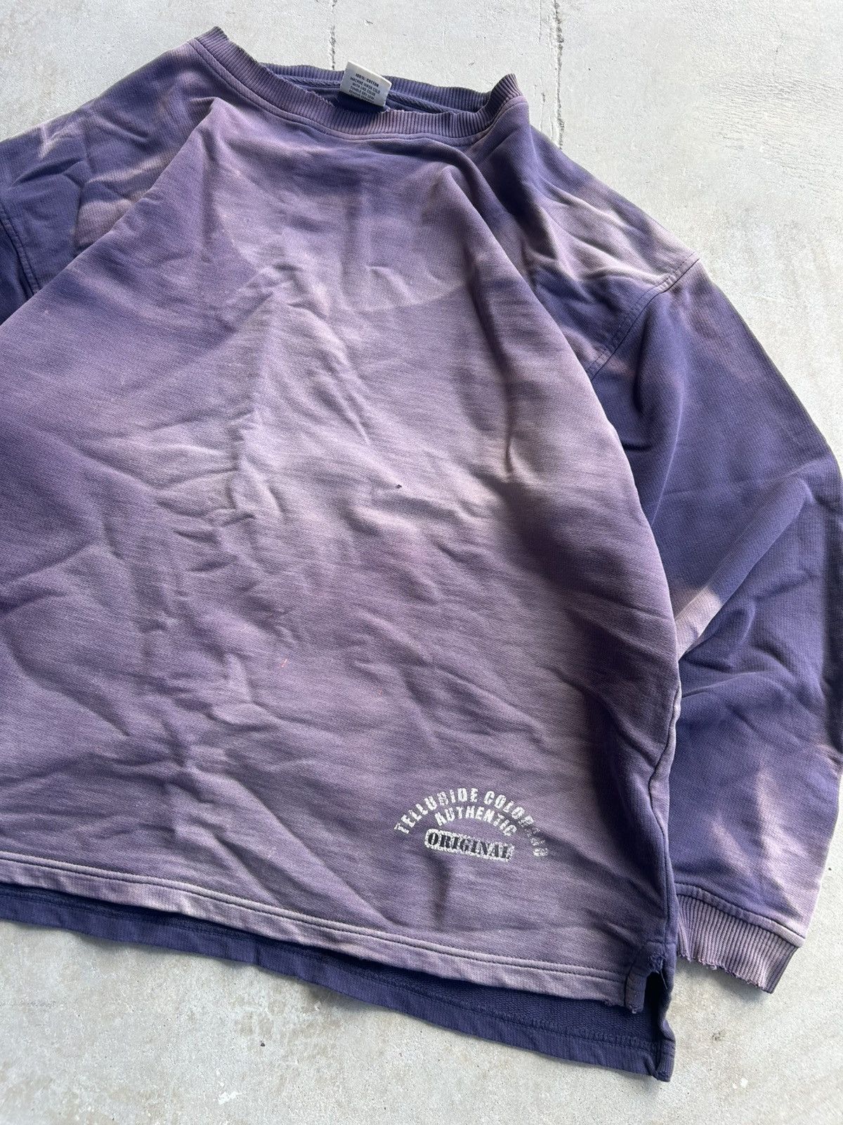 Vintage Vintage Sun Faded Blue Sweatshirt Crewneck Size US L / EU 52-54 / 3 - 3 Thumbnail
