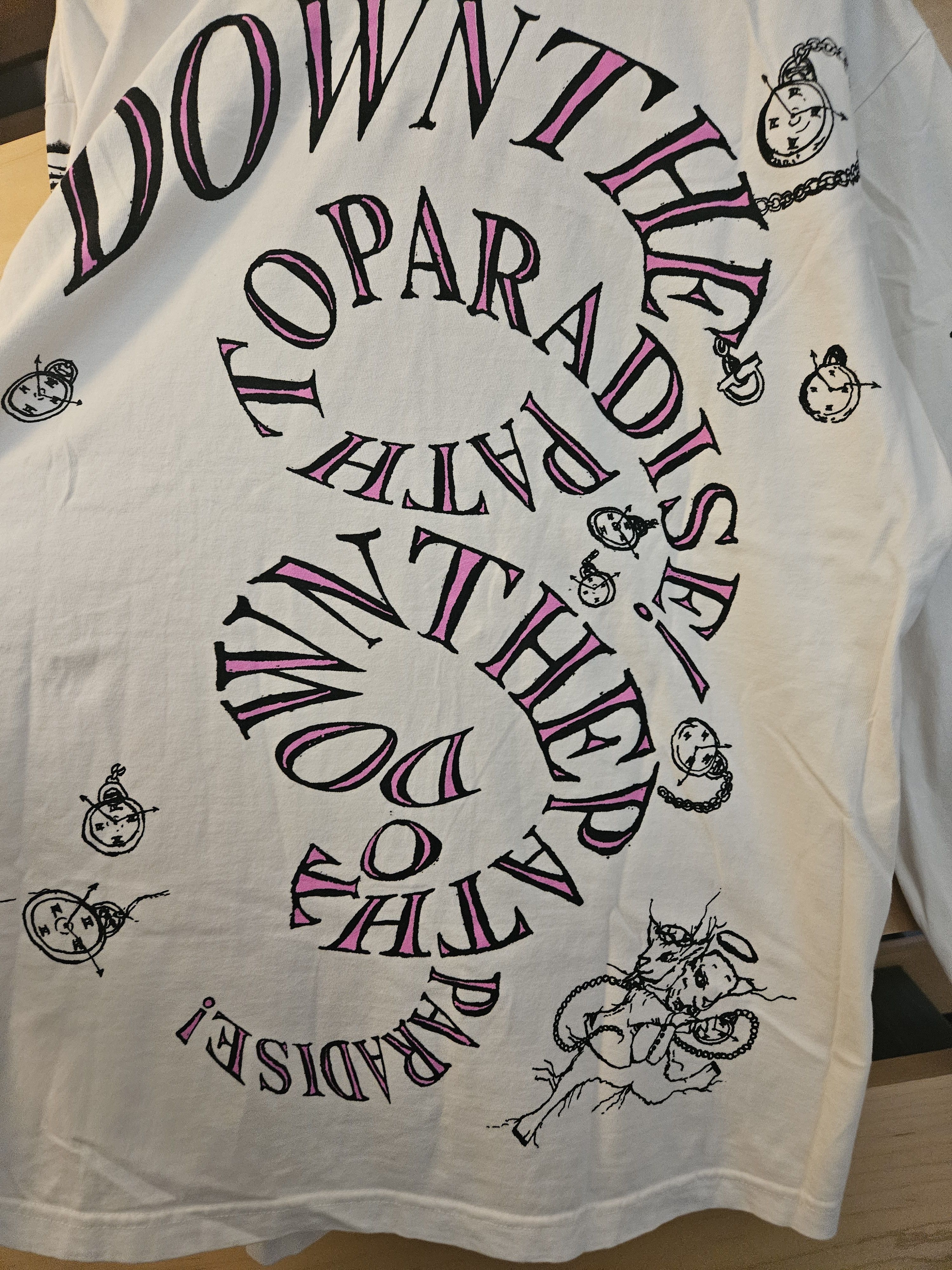 HELLSTAR Down The Path To Paradise White Long Sleeve Shirt Size US L / EU 52-54 / 3 - 4 Thumbnail