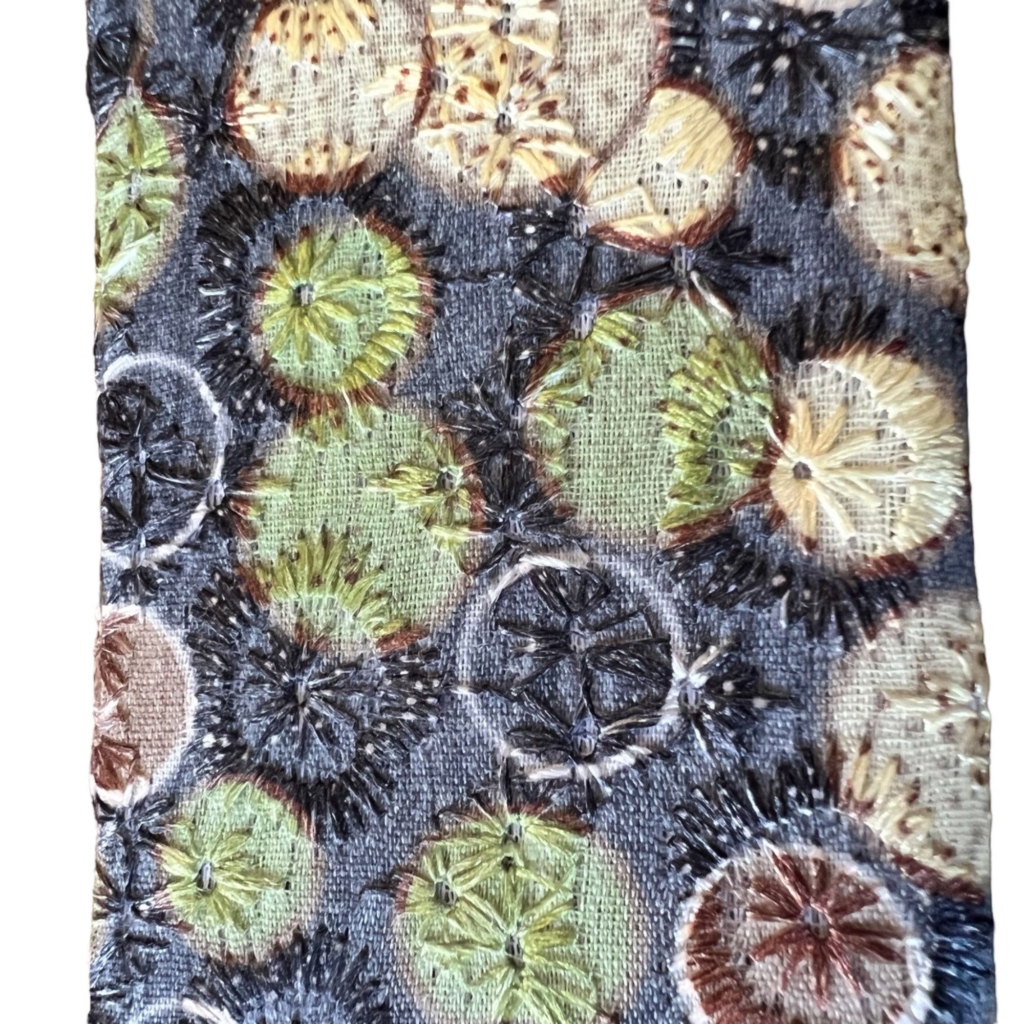 Vintage Vintage Embroidered Circles Dots Retro Glasses Case Size ONE SIZE - 4 Thumbnail