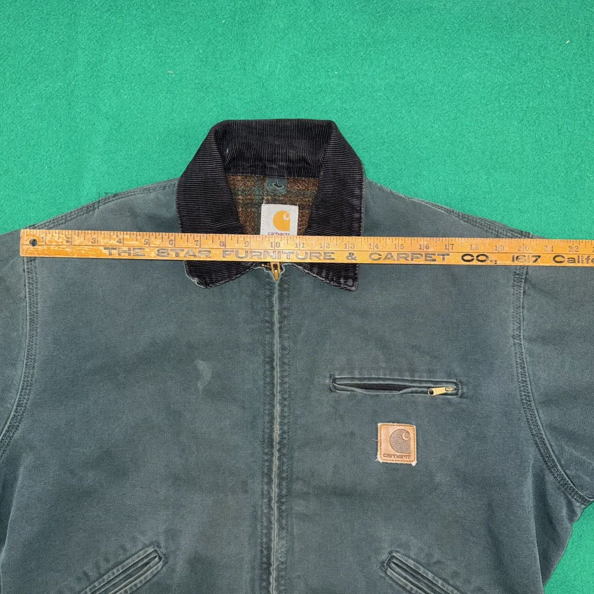 Carhartt RARE VTG 90s Hunter Green Carhartt Detroit Jacket J43 HTG Size US L / EU 52-54 / 3 - 17 Thumbnail