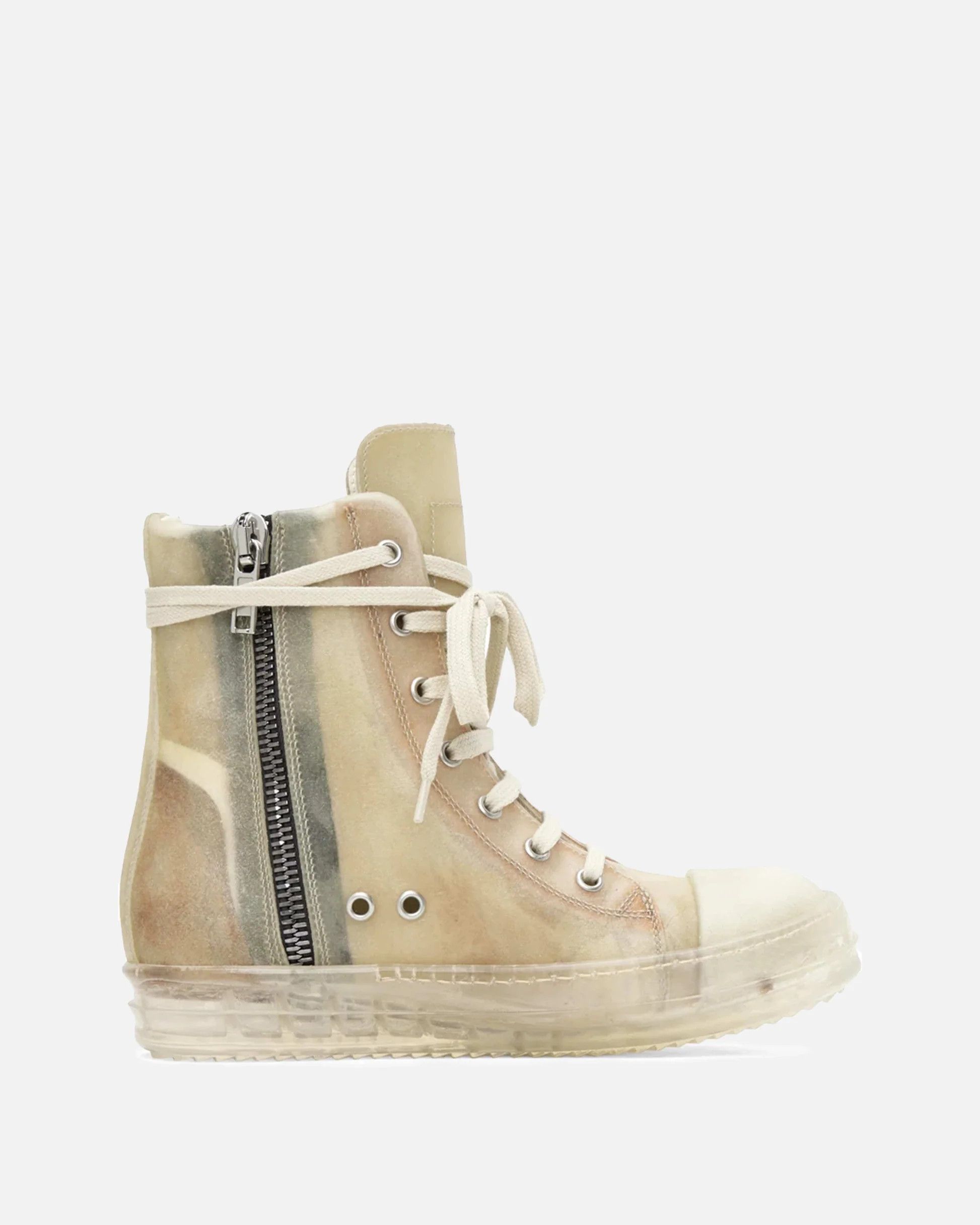 Rick Owens Rick Owens EDFU Ramones Natural/Clear IT41 Size US 8 / EU 41 - 2 Thumbnail