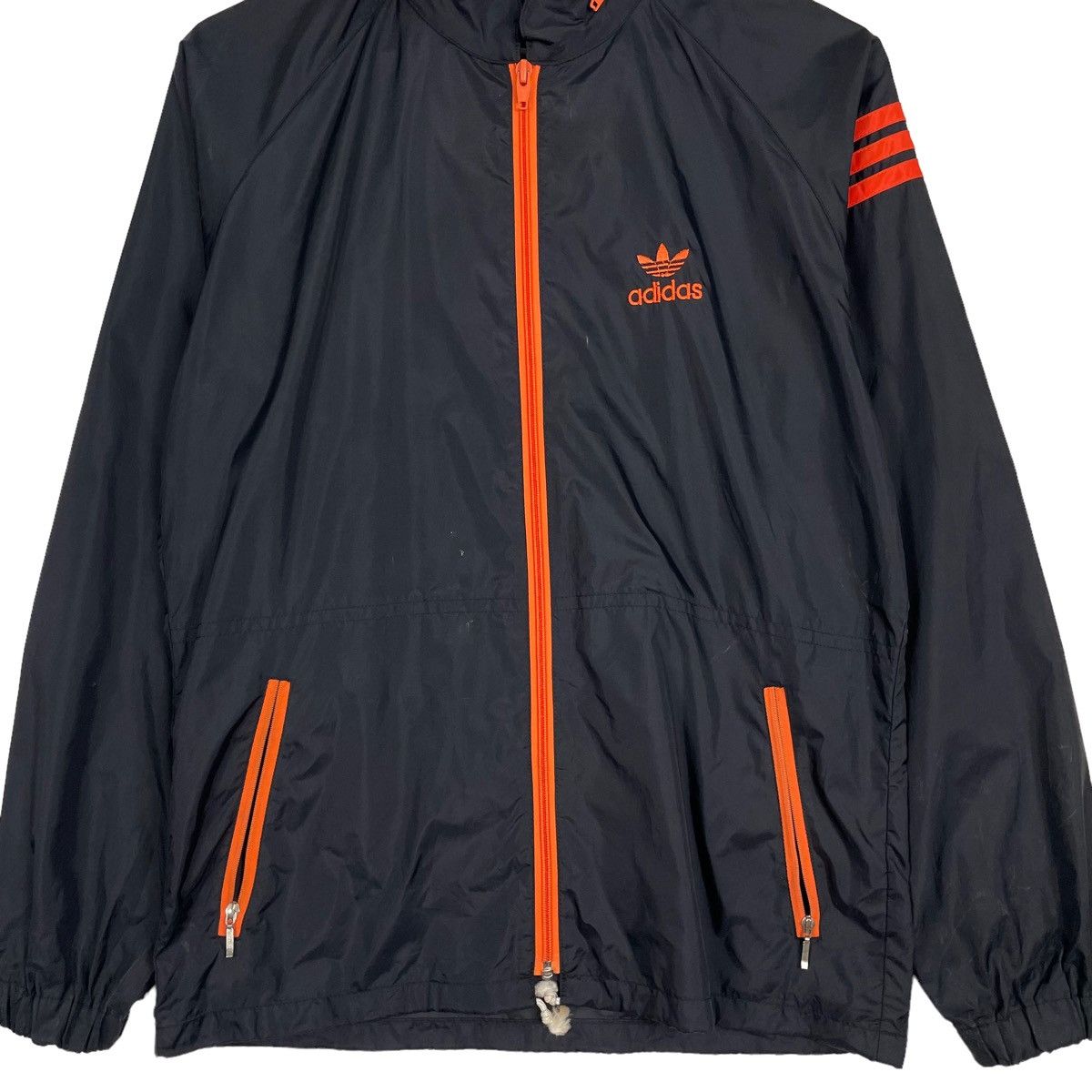 Adidas × Edition Japan × Vintage 💥70s ADIDAS WINDBREAKER NYLON ZIPPER JACKET Size US M / EU 48-50 / 2 - 5 Thumbnail