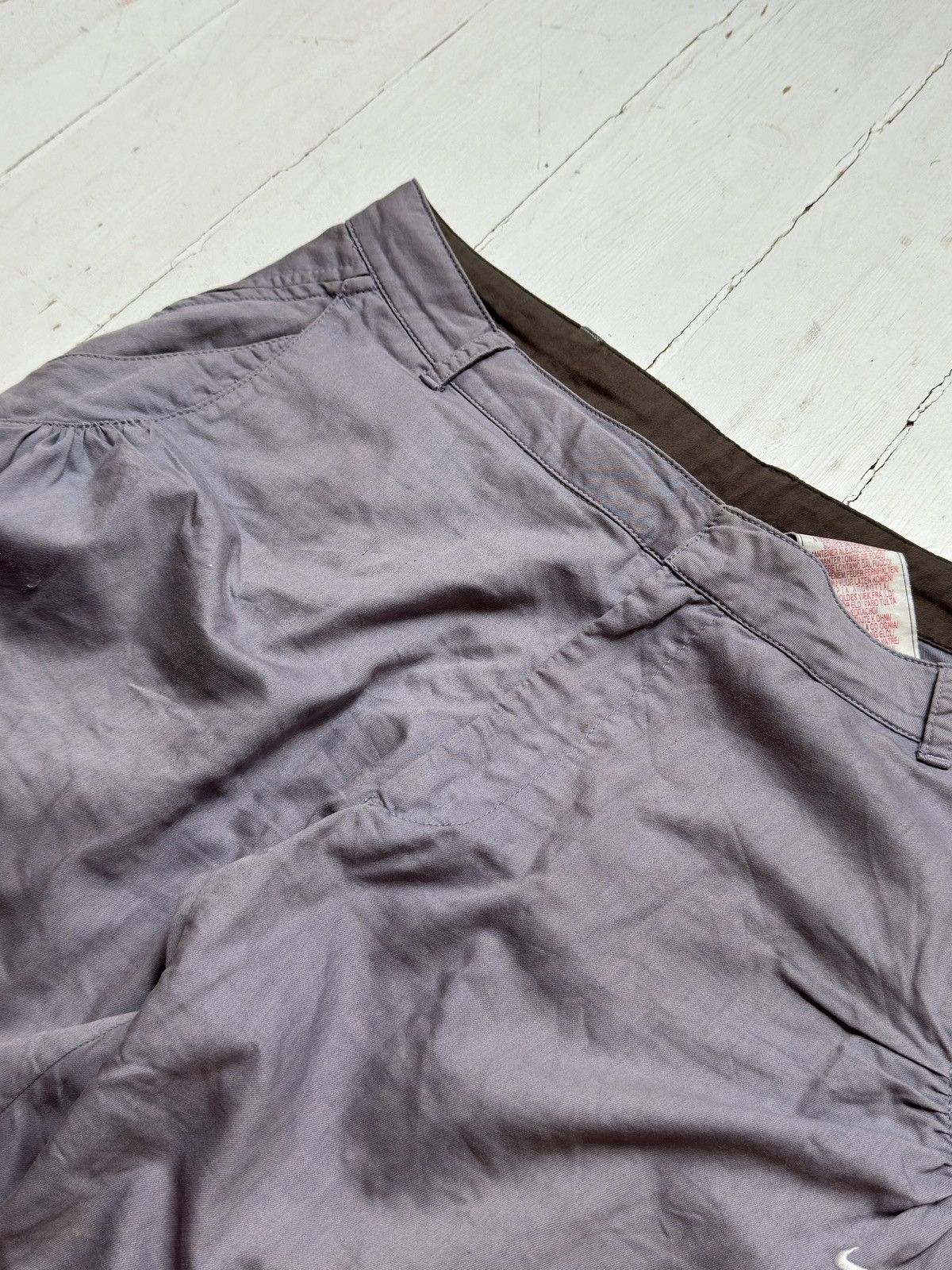 Nike VINTAGE NIKE MINI SWOOSH BONDAGE BREECHES / SHORTS Size 32" / US 10 / IT 46 - 7 Thumbnail