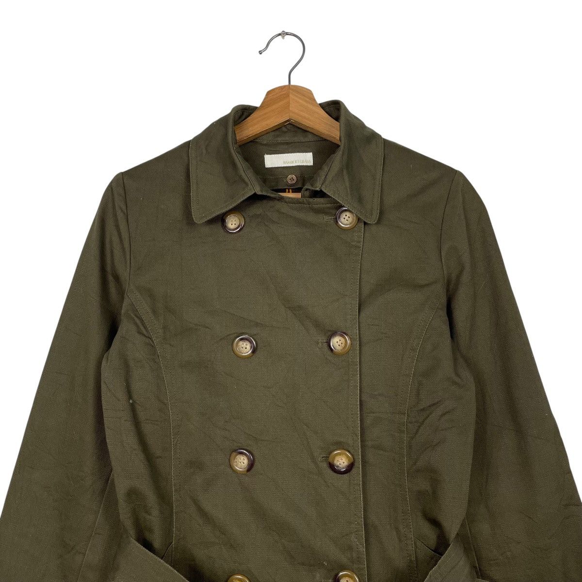 Japanese Brand Japanese Brand Bamboo Grass Double Breasted Trenchcoat Size M / US 6-8 / IT 42-44 - 2 Thumbnail