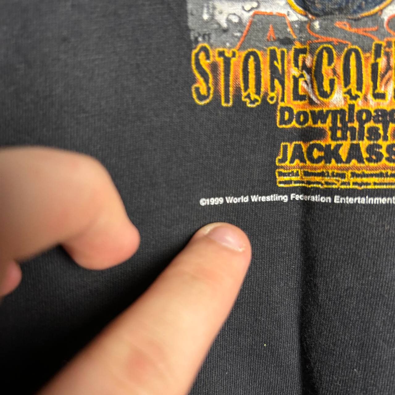 WWE Vintage Stone Cold 1999 Big logo WWE Wrestling tee Size US M / EU 48-50 / 2 - 12 Thumbnail