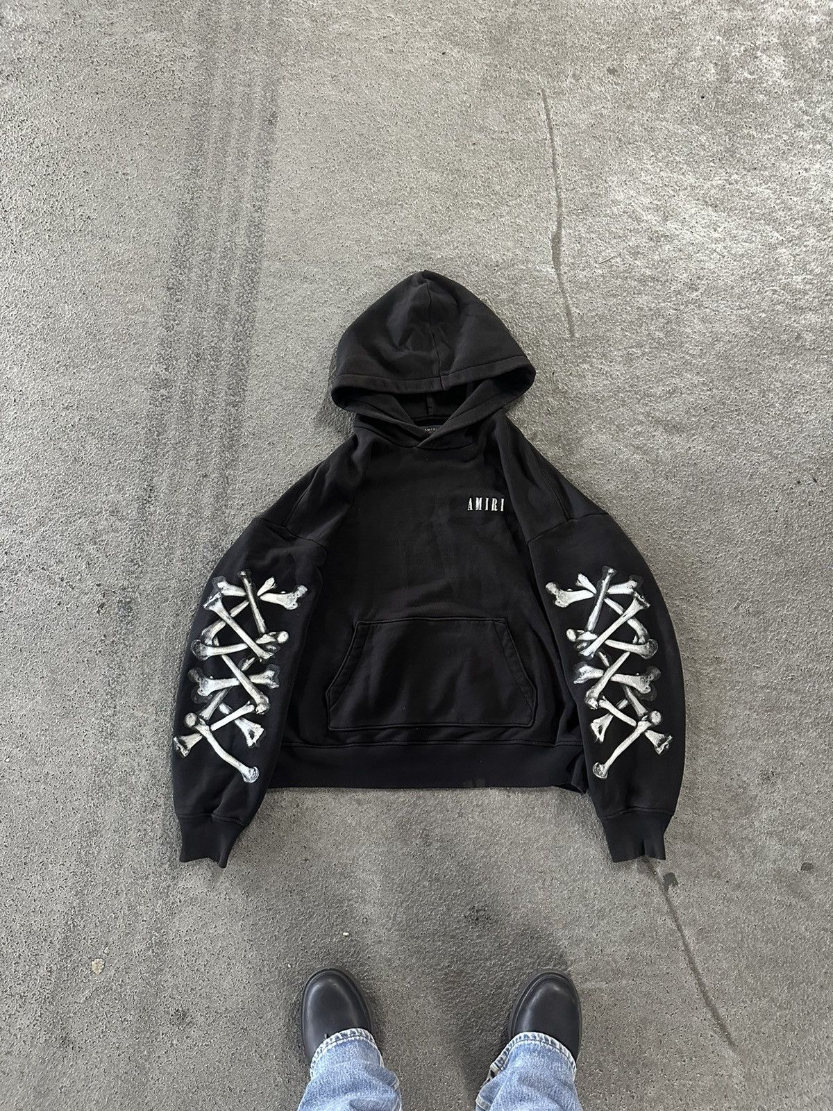 Amiri bones hoodie best sale