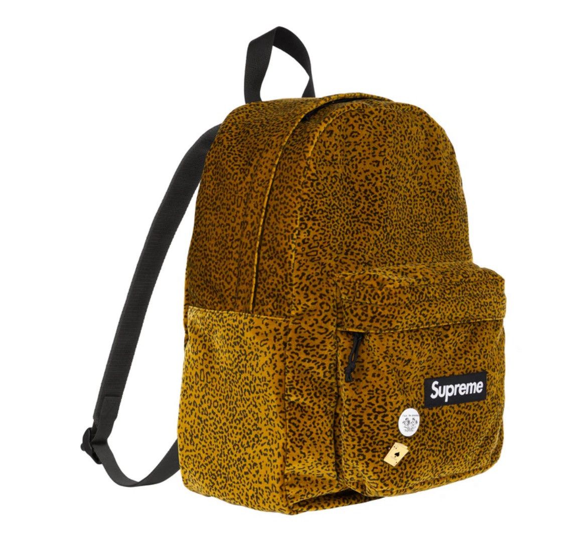 Supreme Supreme Velvet Backpack Leopard Size ONE SIZE - 2 Thumbnail