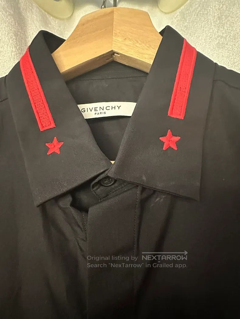 Givenchy Givenchy Classic Star-Striped Black Shirt Size US S / EU 44-46 / 1 - 2 Thumbnail