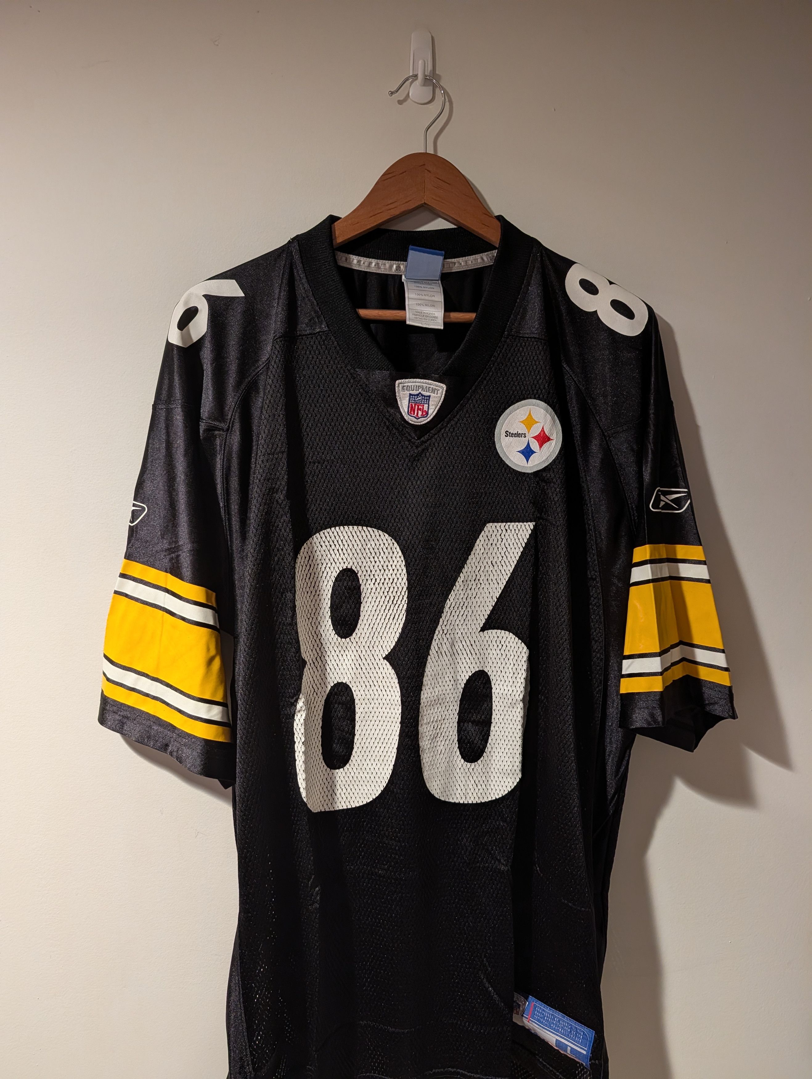 NFL Reebok Hines Ward Pittsburgh Steelers NFL Football Jersey Size US L / EU 52-54 / 3 - 5 Thumbnail
