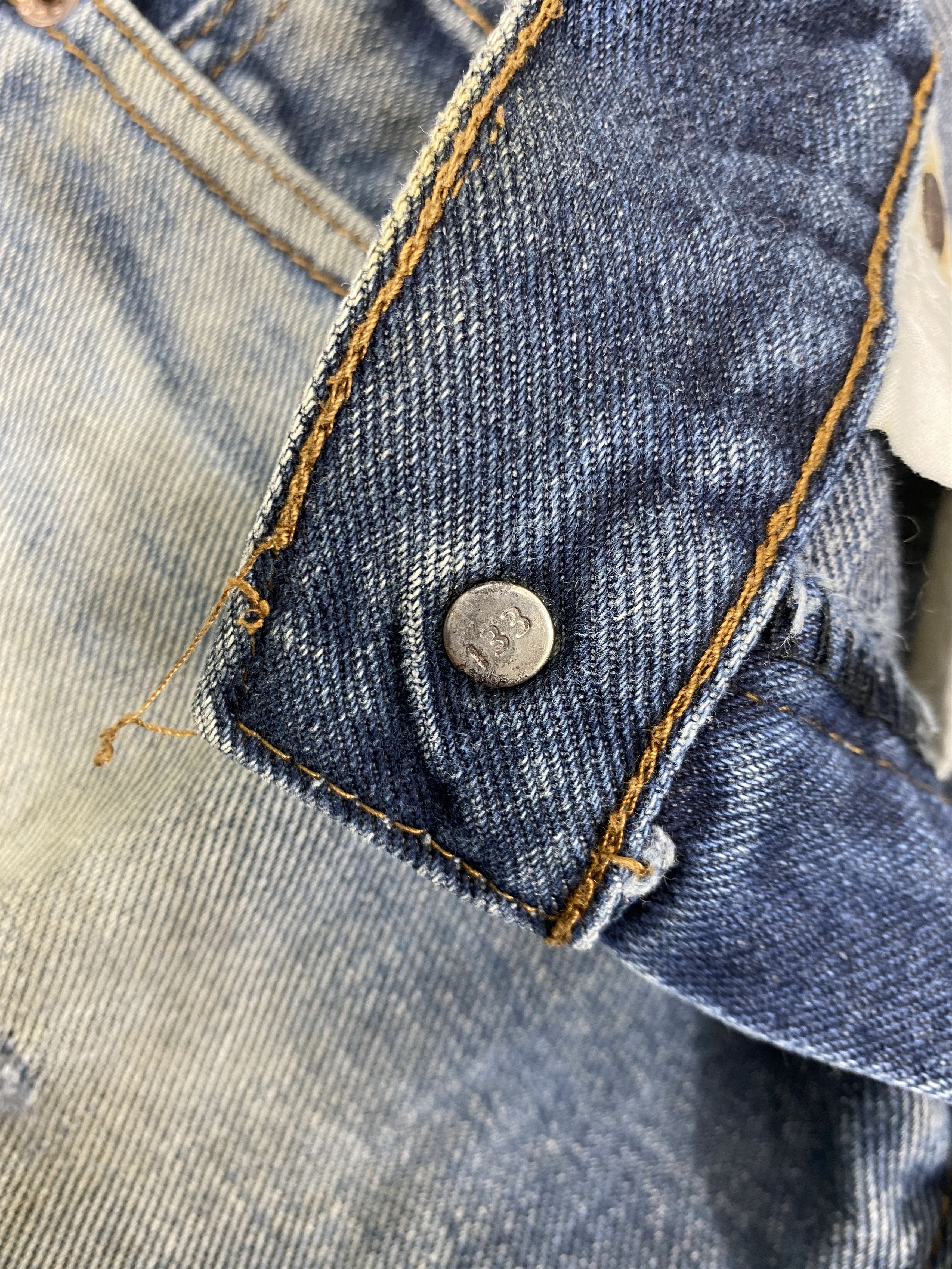 Levi's Blue Distressed Vintage Levi's USA 32x26.5 Denim -JN1299 Size US 32 / EU 48 - 7 Thumbnail