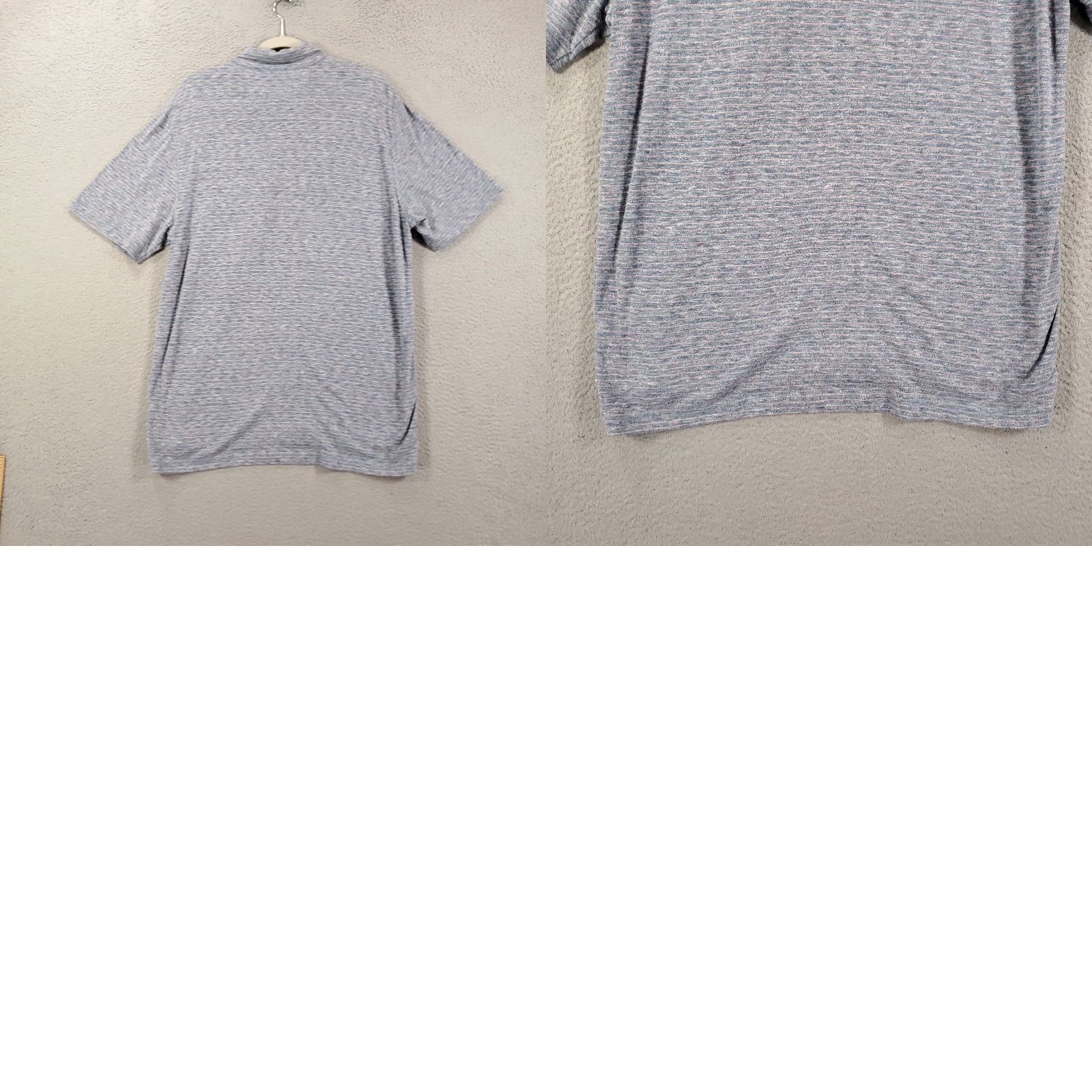 Faherty Faherty Shirt Mens XL Gray Polo Multicolor Pinstripes Short Sleeve Heathered Size US XL / EU 56 / 4 - 8 Thumbnail
