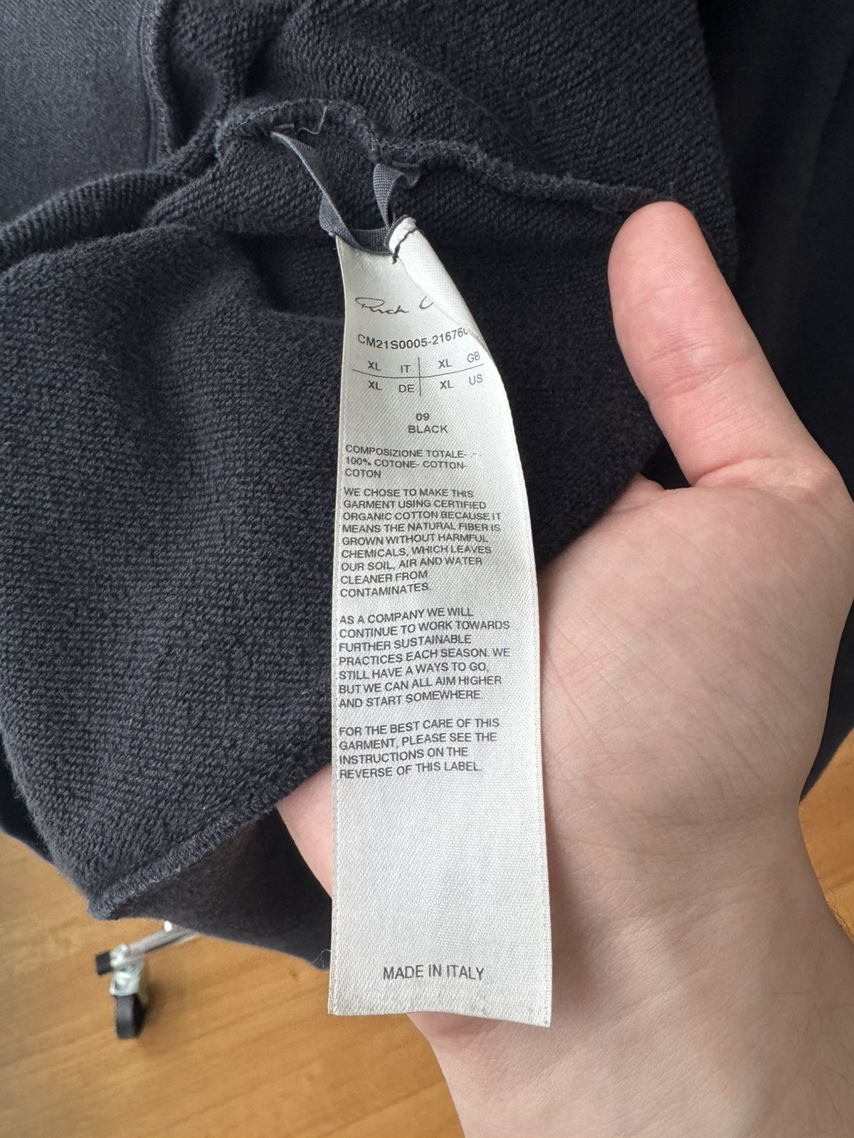 Rick Owens Champion X Rick Owens LogoSweatshirt Size US L / EU 52-54 / 3 - 5 Thumbnail