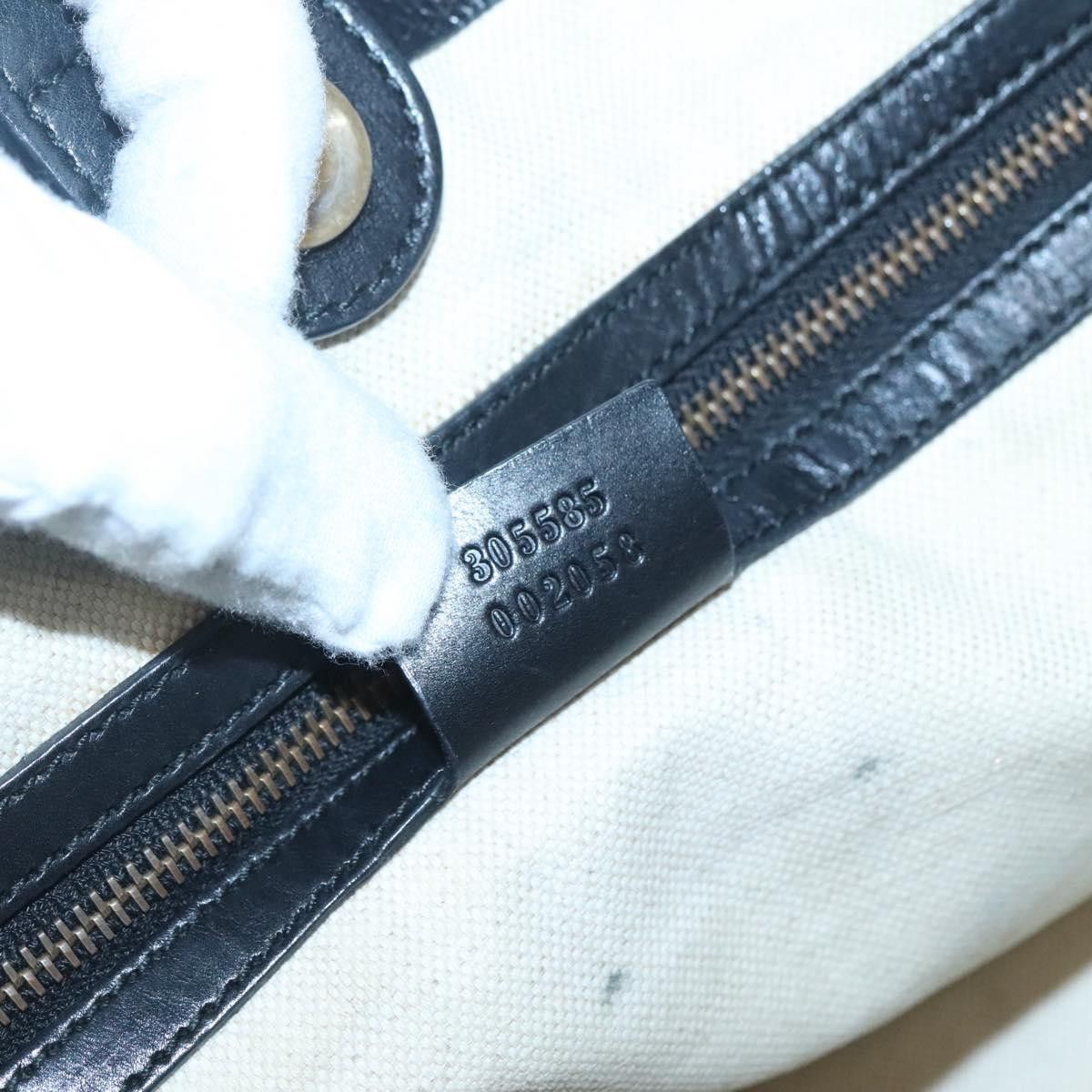 Gucci GUCCI GG Canvas Tote Bag Black Gold Size ONE SIZE - 19 Thumbnail