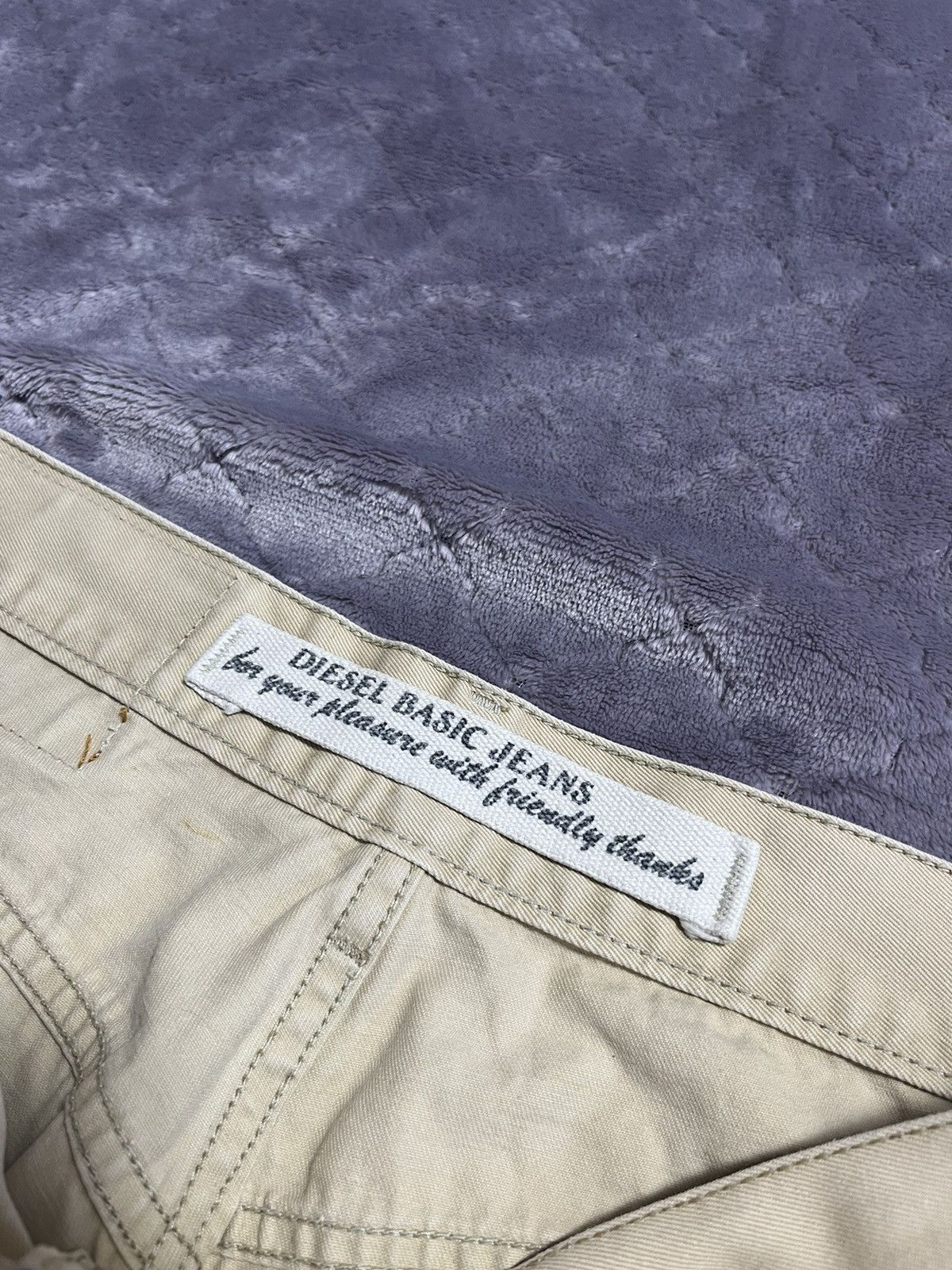 Diesel × Vintage 💥Vintage y2k Diesel Beige Pants Size US 33 - 6 Thumbnail