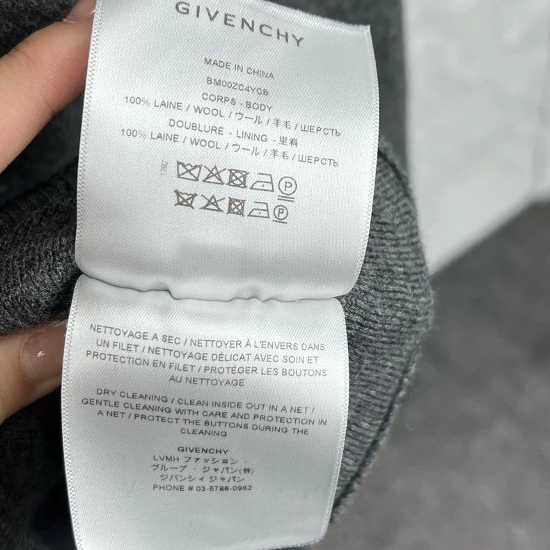 Givenchy Givenchy Grey Wool Bomber Jacket XXL Size Size US XXL / EU 58 / 5 - 5 Thumbnail