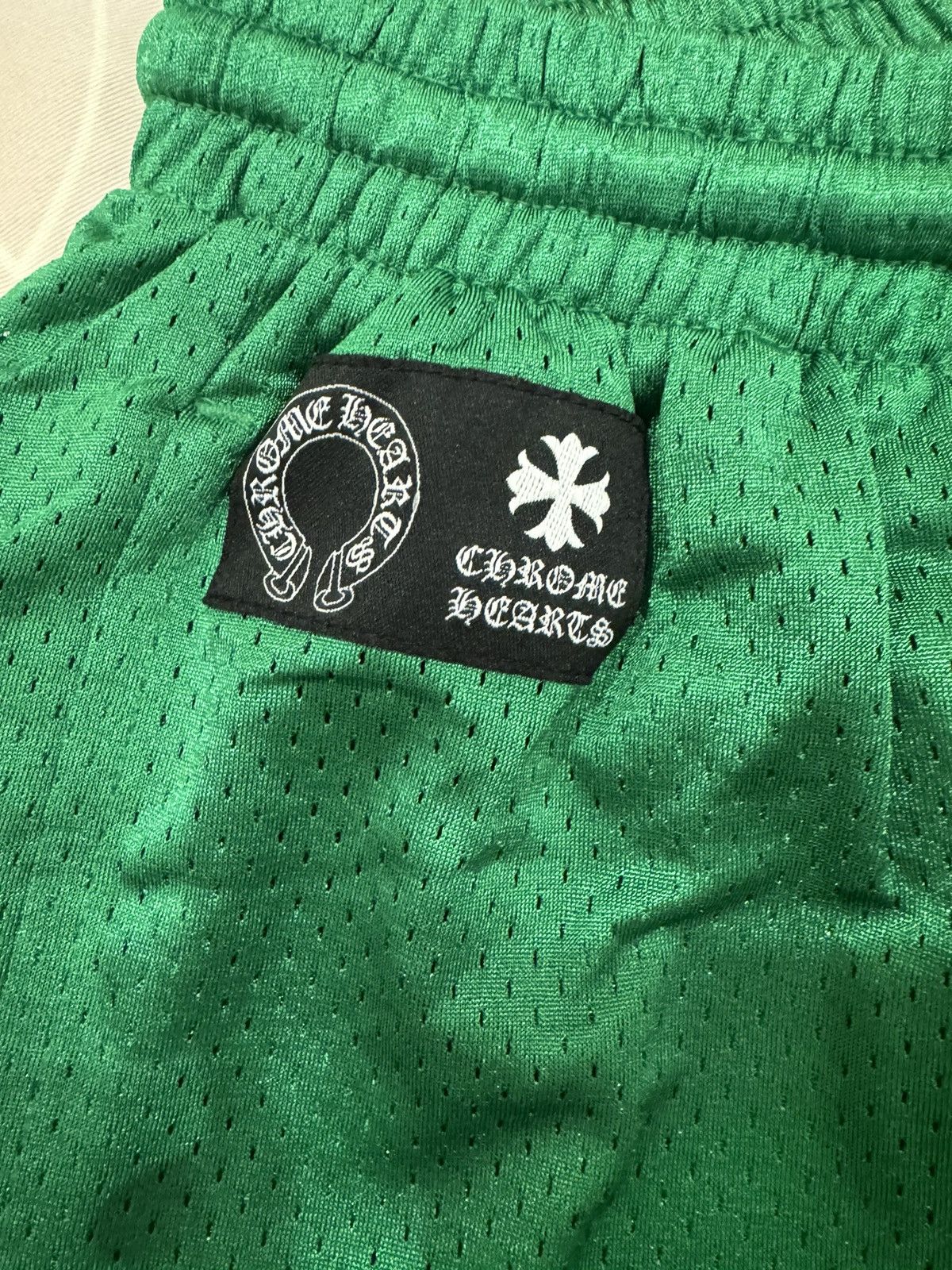 Chrome Hearts Green mesh shorts Size US 34 / EU 50 - 3 Thumbnail