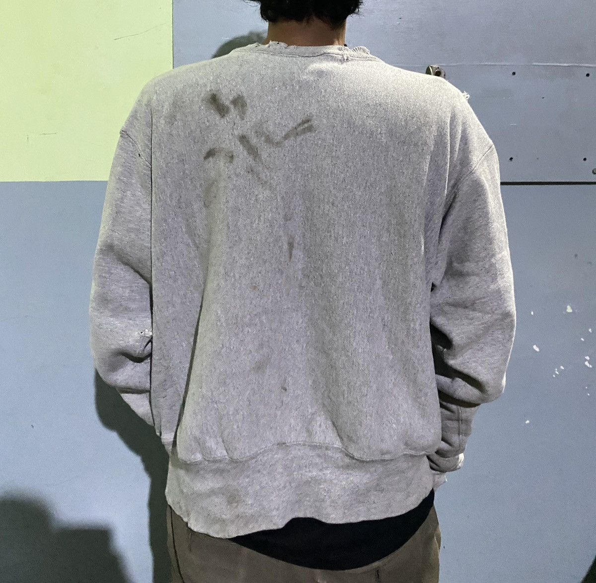 Champion VINTAGE CHAMPION DISTRESSED STAIL OIL ERD STYLE Size US L / EU 52-54 / 3 - 14 Thumbnail