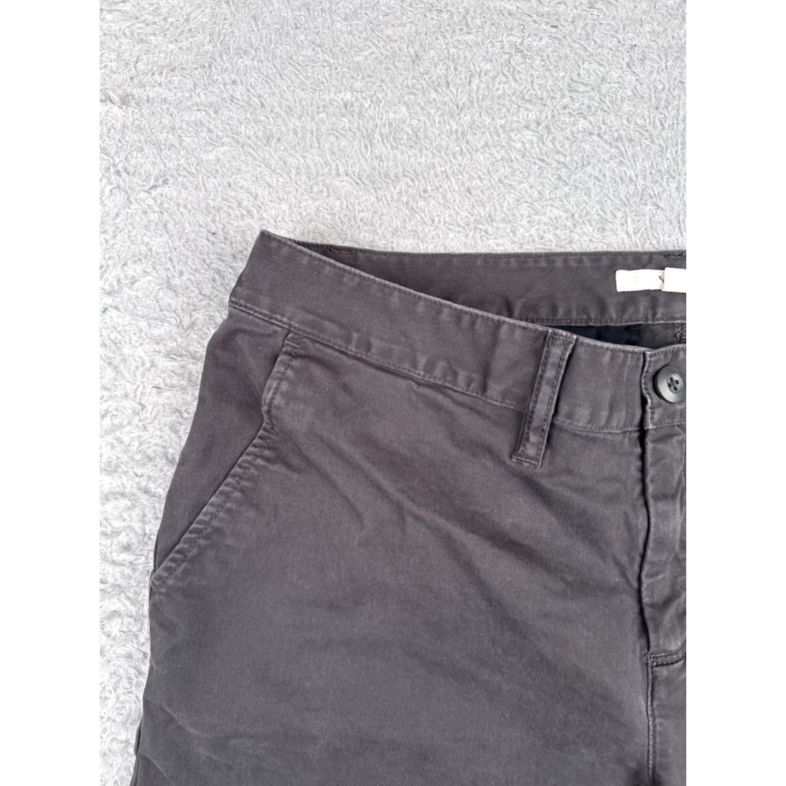 Vans VANS Women's Shorts Casual Chino Cotton Blend Size 9 Gray 5-Pocket Skateboard Summer Size 30" / US 8 / IT 44 - 4 Thumbnail