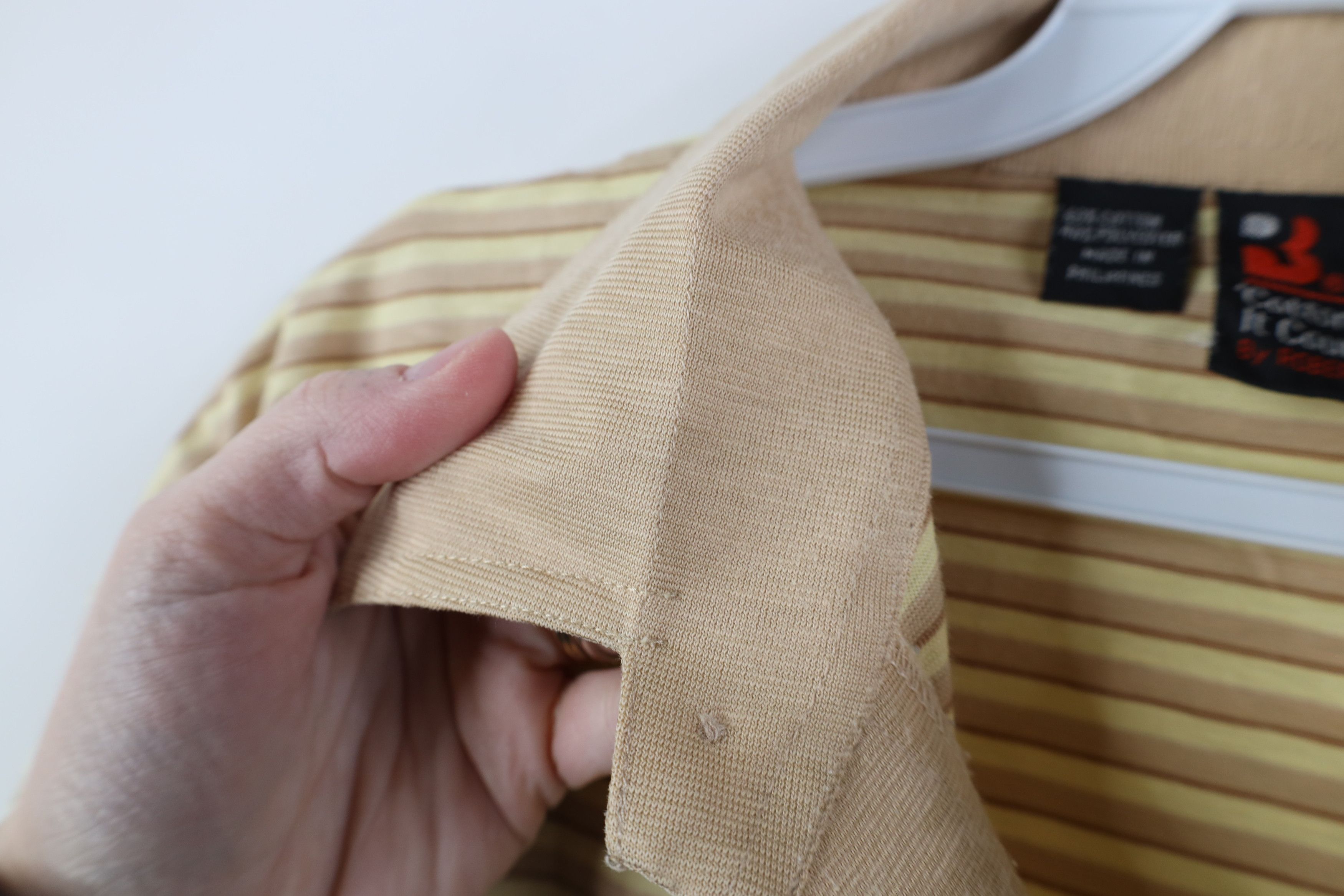Vintage Vintage 70s Streetwear Block Knit Collared Golf Polo Shirt Size US XL / EU 56 / 4 - 7 Thumbnail