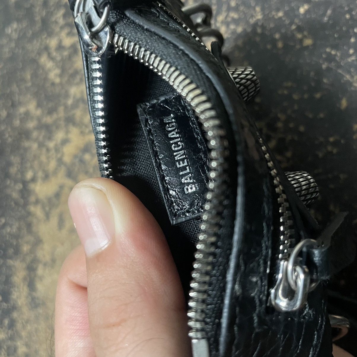 Balenciaga Le Cagole Coin Purse with Piercings | Grailed