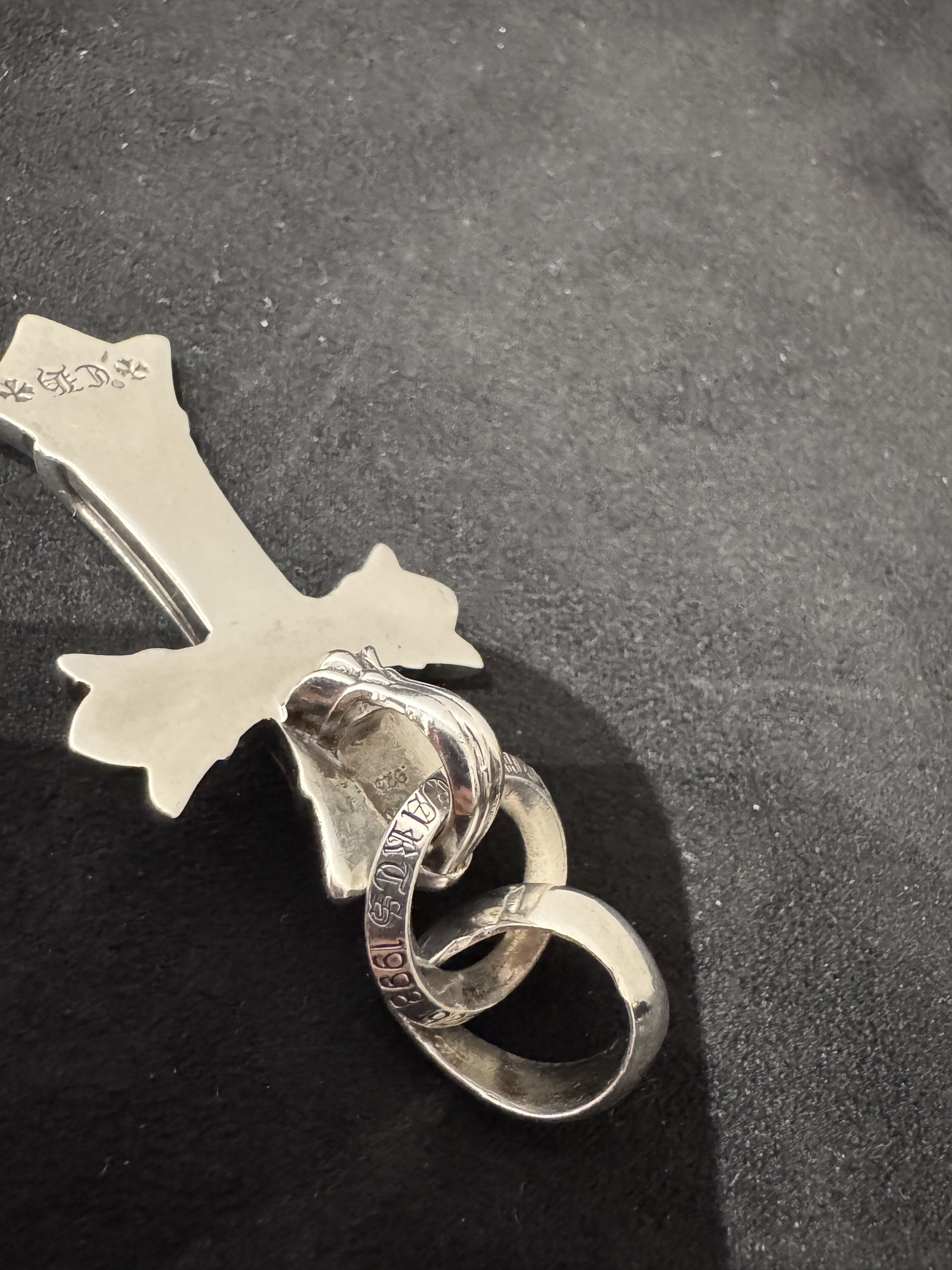 Chrome Hearts Chrome Hearts Silver Double Cross Charm Pendant Size ONE SIZE - 9 Thumbnail
