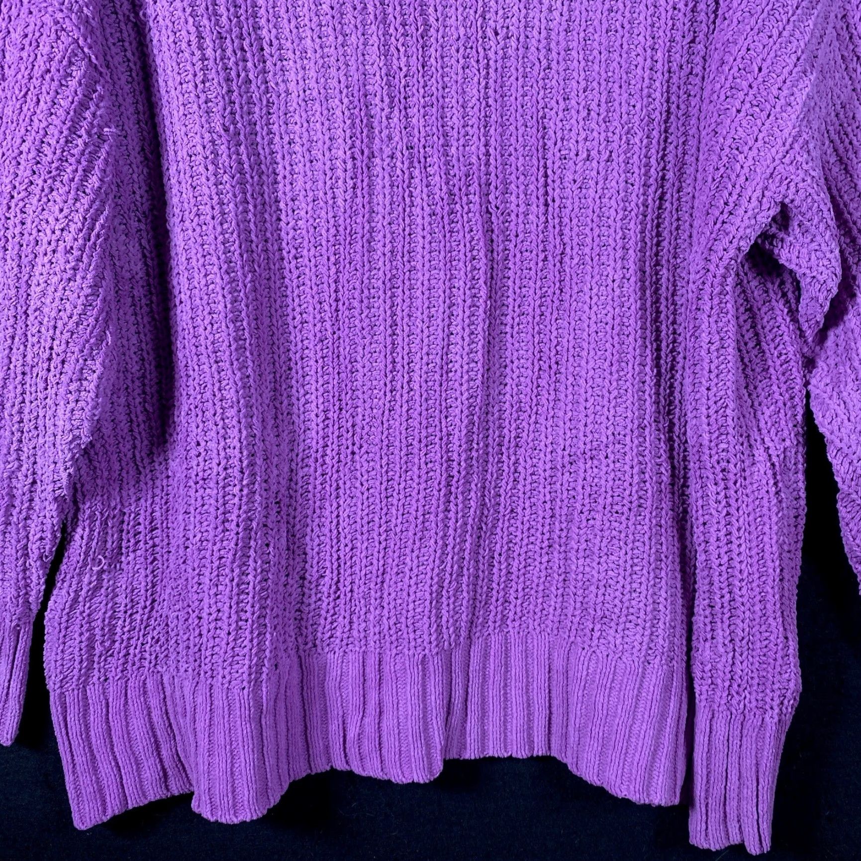 Vintage Aerie Sweater Women's Pullover Turtleneck Knit Oversized Casual Workwear Cozy Soft Chunky-Knit Medium Purple Size M / US 6-8 / IT 42-44 - 3 Thumbnail