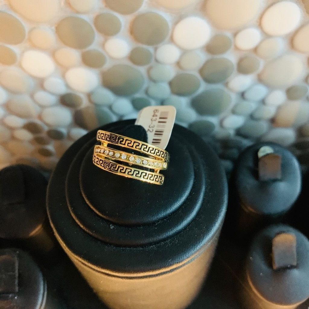 Other Sterling Gold Plated Ring BN with CZ size 7.5💍 Size ONE SIZE - 1 Thumbnail