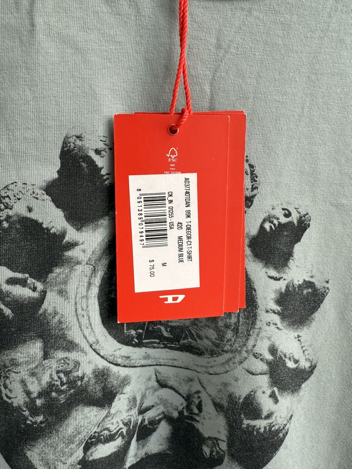 Diesel Diesel Jesus tee slim fit Size US M / EU 48-50 / 2 - 5 Thumbnail