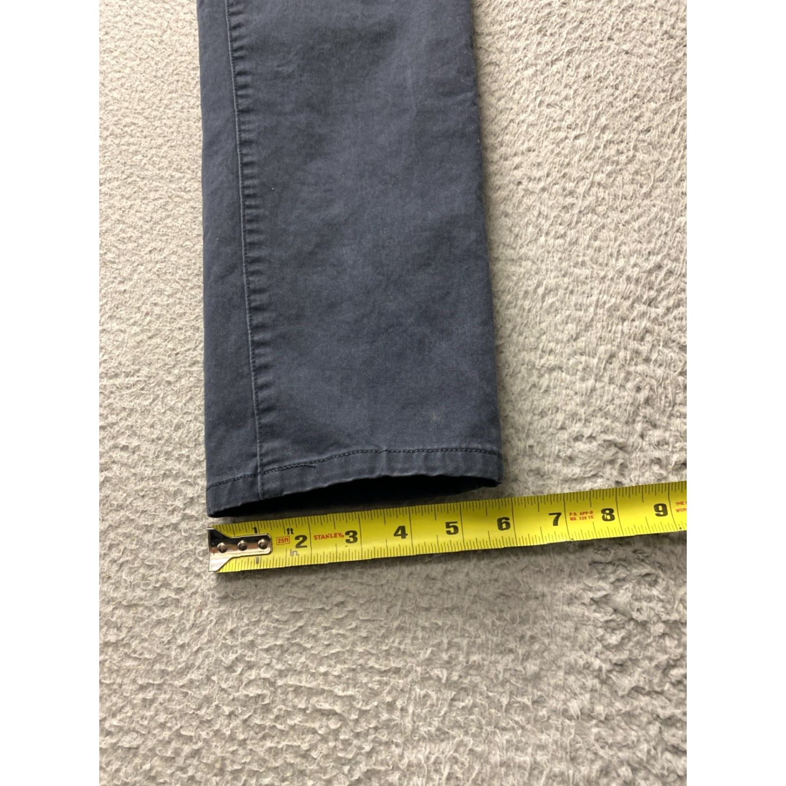 Bonobos BONOBOS Chino Pants Mens 30x28 Dark Gray Slim Tapered Flat Front Zip Pockets Regular Rise 30in Inseam 28in Gray 160-8 Size US 30 / EU 46 - 5 Thumbnail