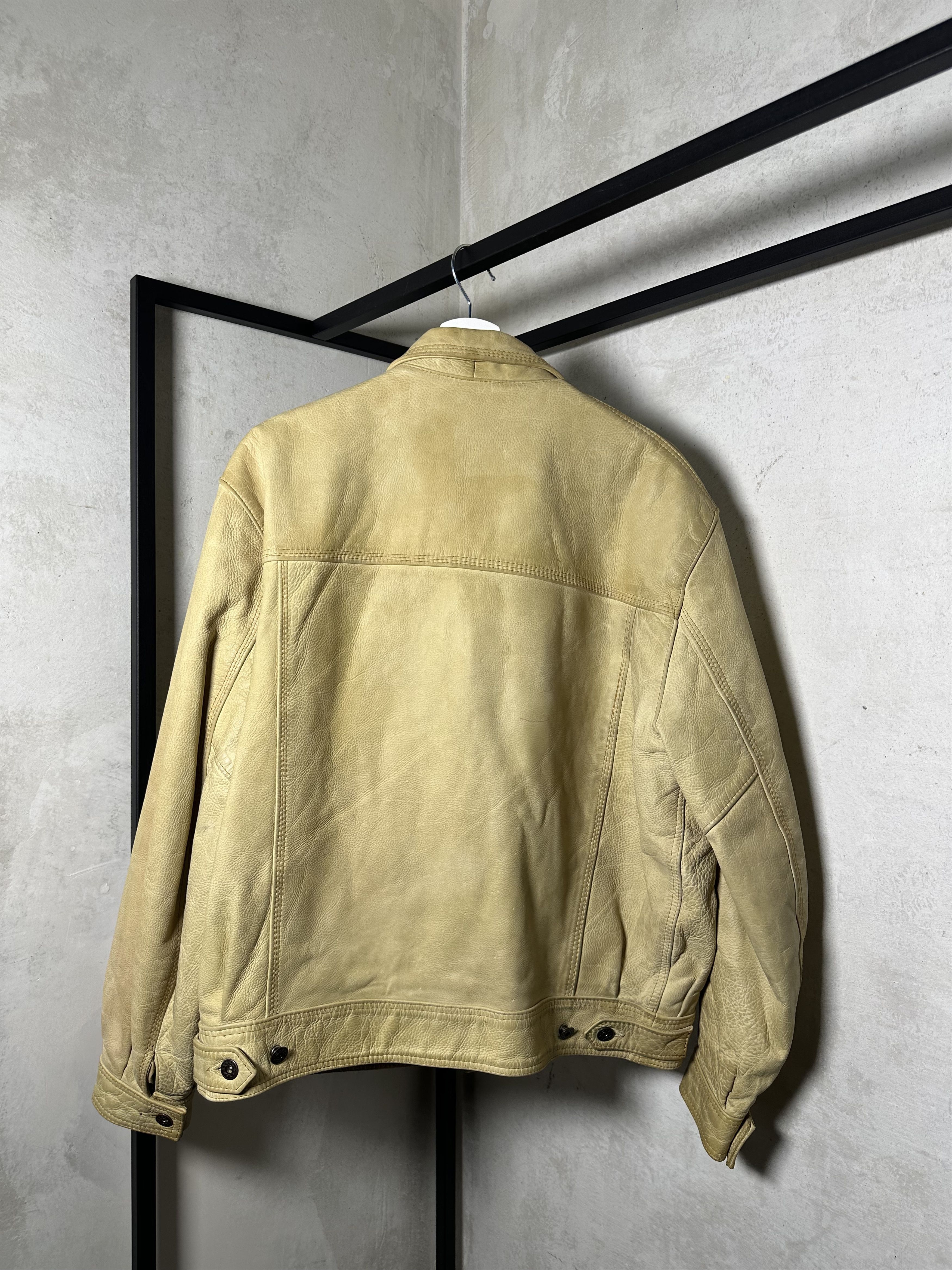 Genuine Leather ERD like Leather Western Trucker Jacket Size US M / EU 48-50 / 2 - 6 Thumbnail