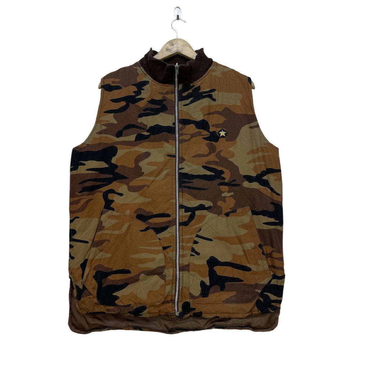 Japanese Brand 💥Haze Hyperformance Reversible Camo Padded Vest Jacket Size US M / EU 48-50 / 2 - 2 Thumbnail