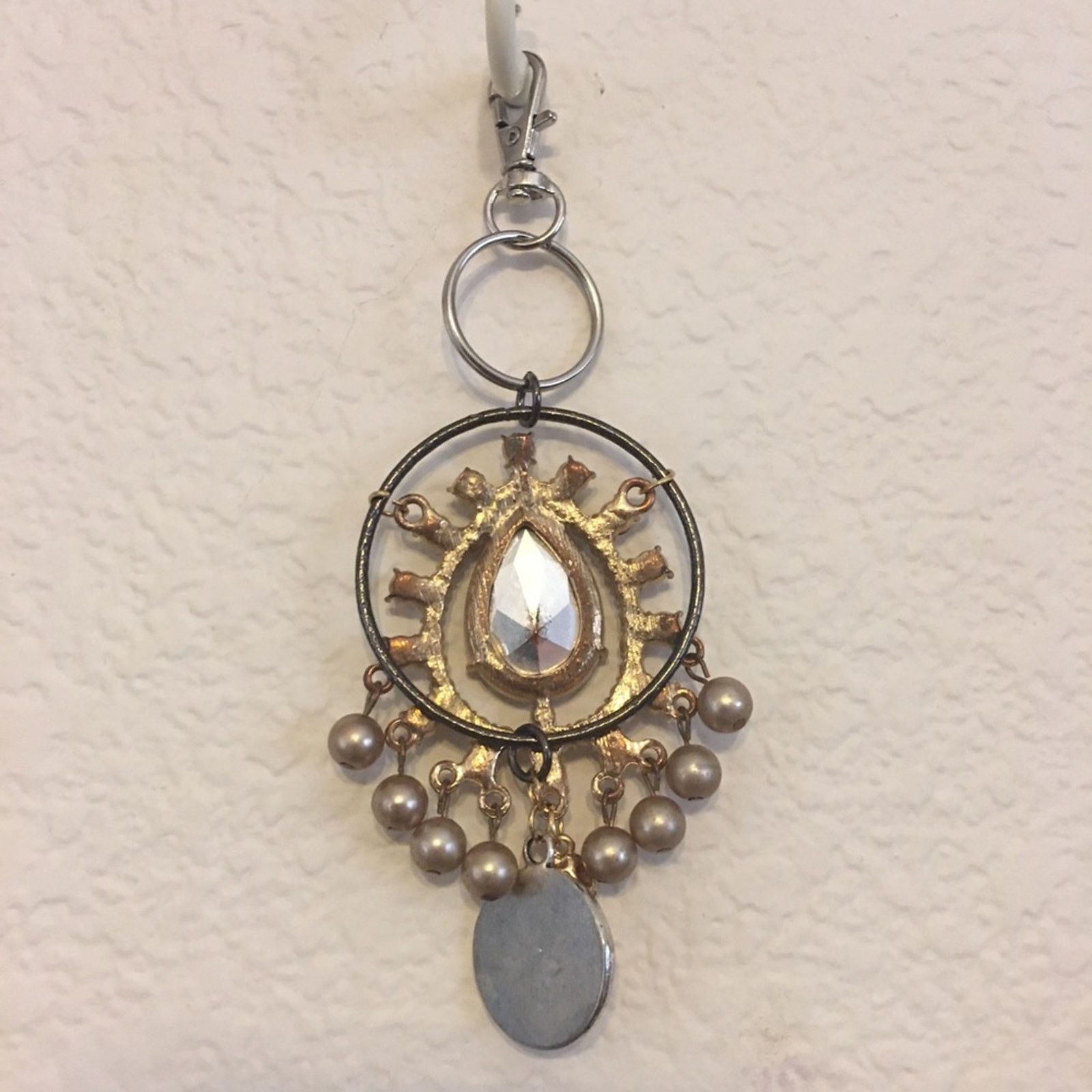 Vintage Vintage repurpose salvaged estate gem keychain Size ONE SIZE - 2 Thumbnail