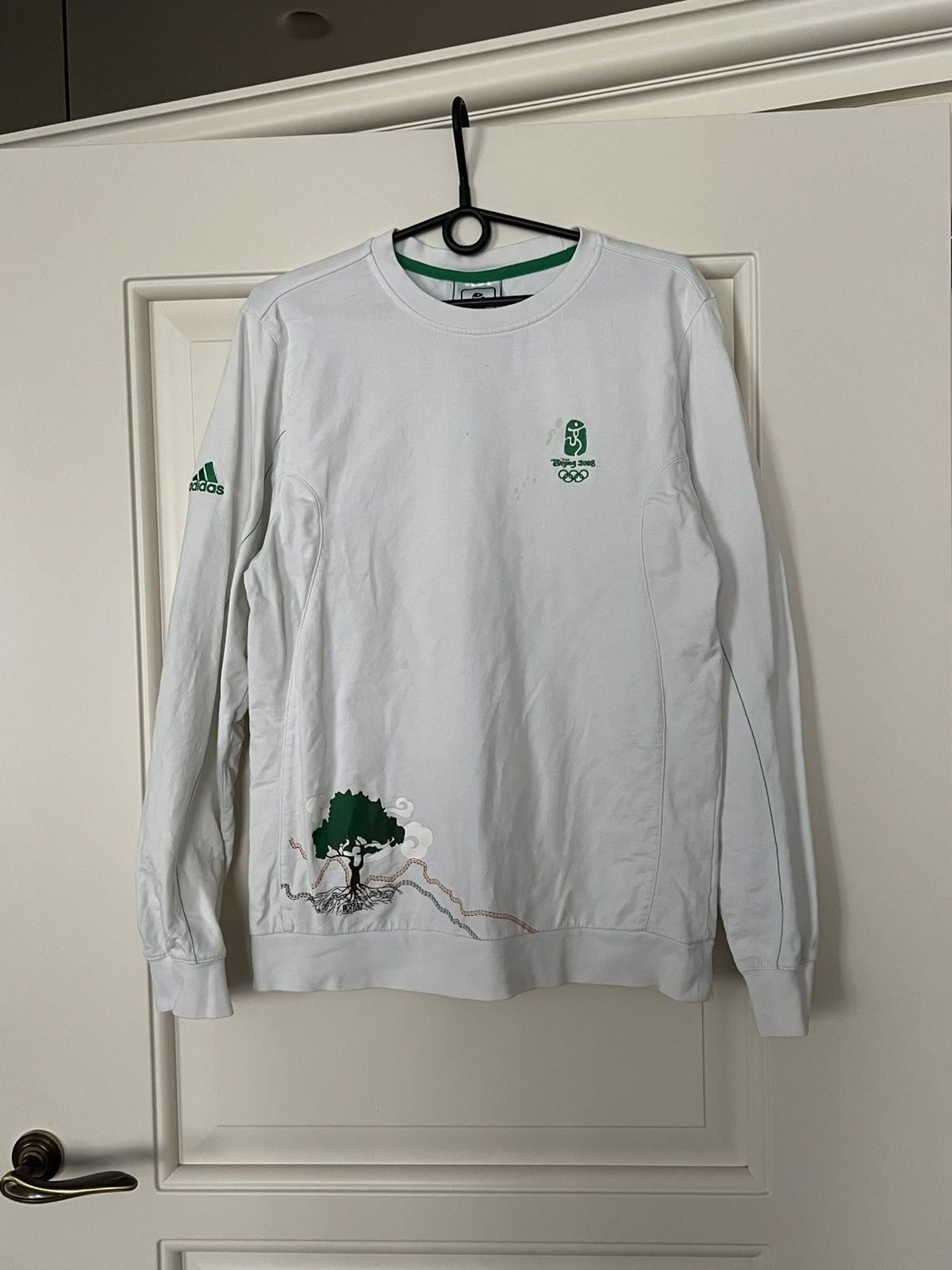 Adidas Adidas Beijing 2008 Olympic Games Sweatshirt Rare Vintage Size US L / EU 52-54 / 3 - 1 Thumbnail