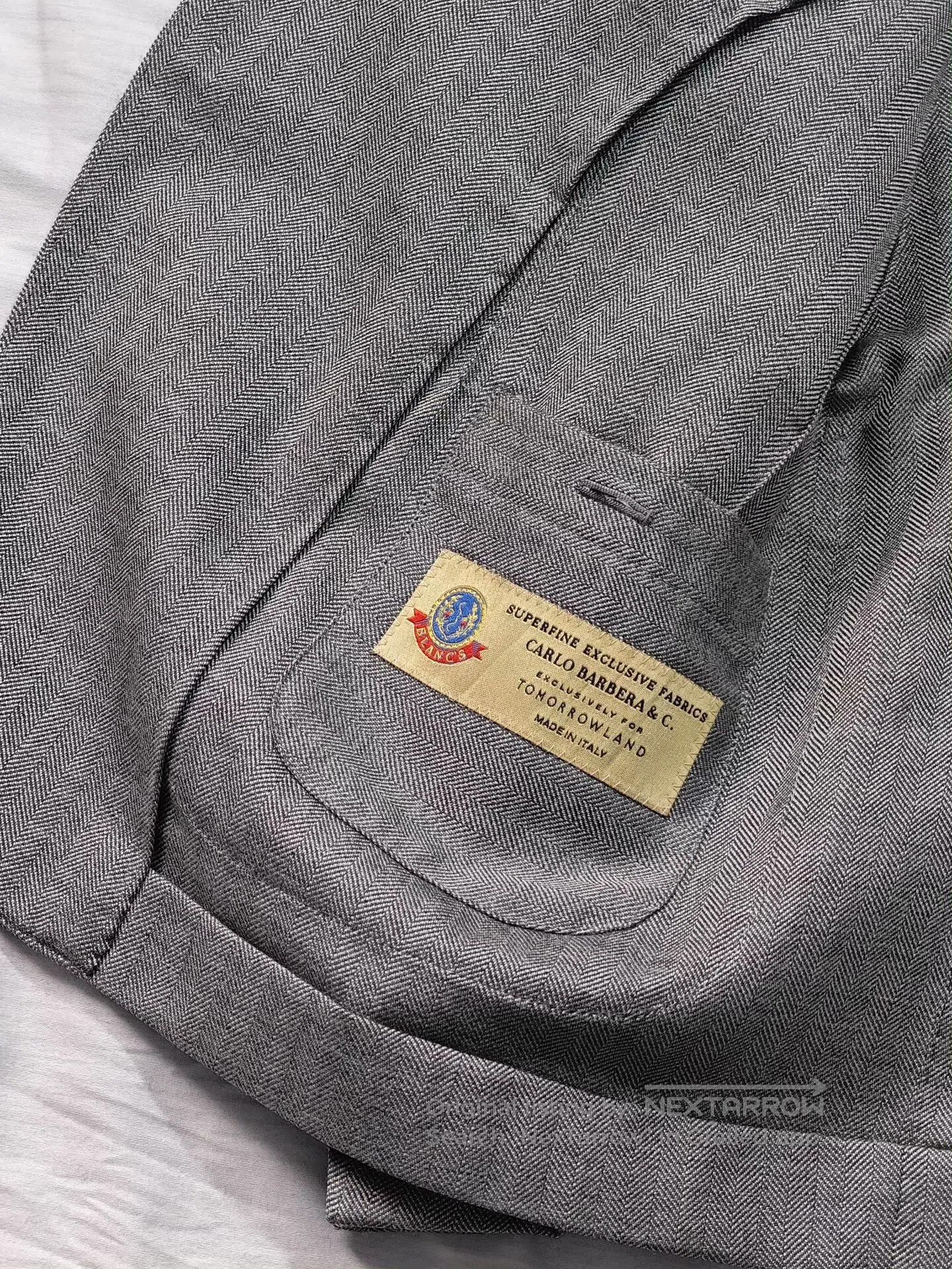 Luciano Barbera Italian Carlo Barbera Wool Silk Blazer. Size US S / EU 44-46 / 1 - 7 Thumbnail