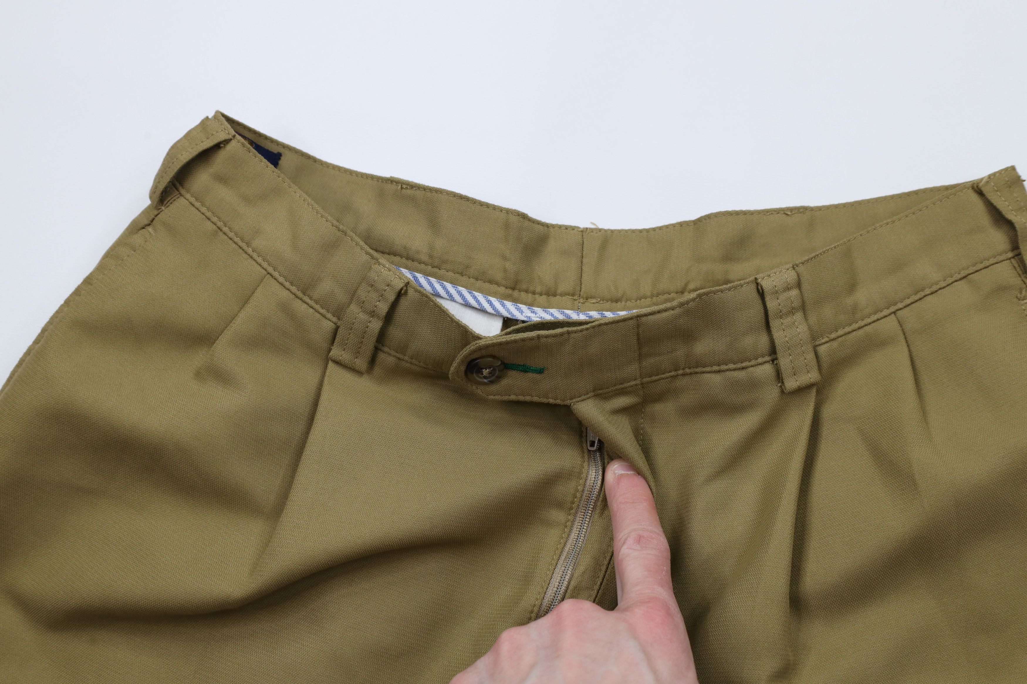 Tommy Hilfiger × Vintage Vintage 90s Tommy Hilfiger Cuffed Wide Leg Chino Pants Brown Size US 32 / EU 48 - 6 Thumbnail