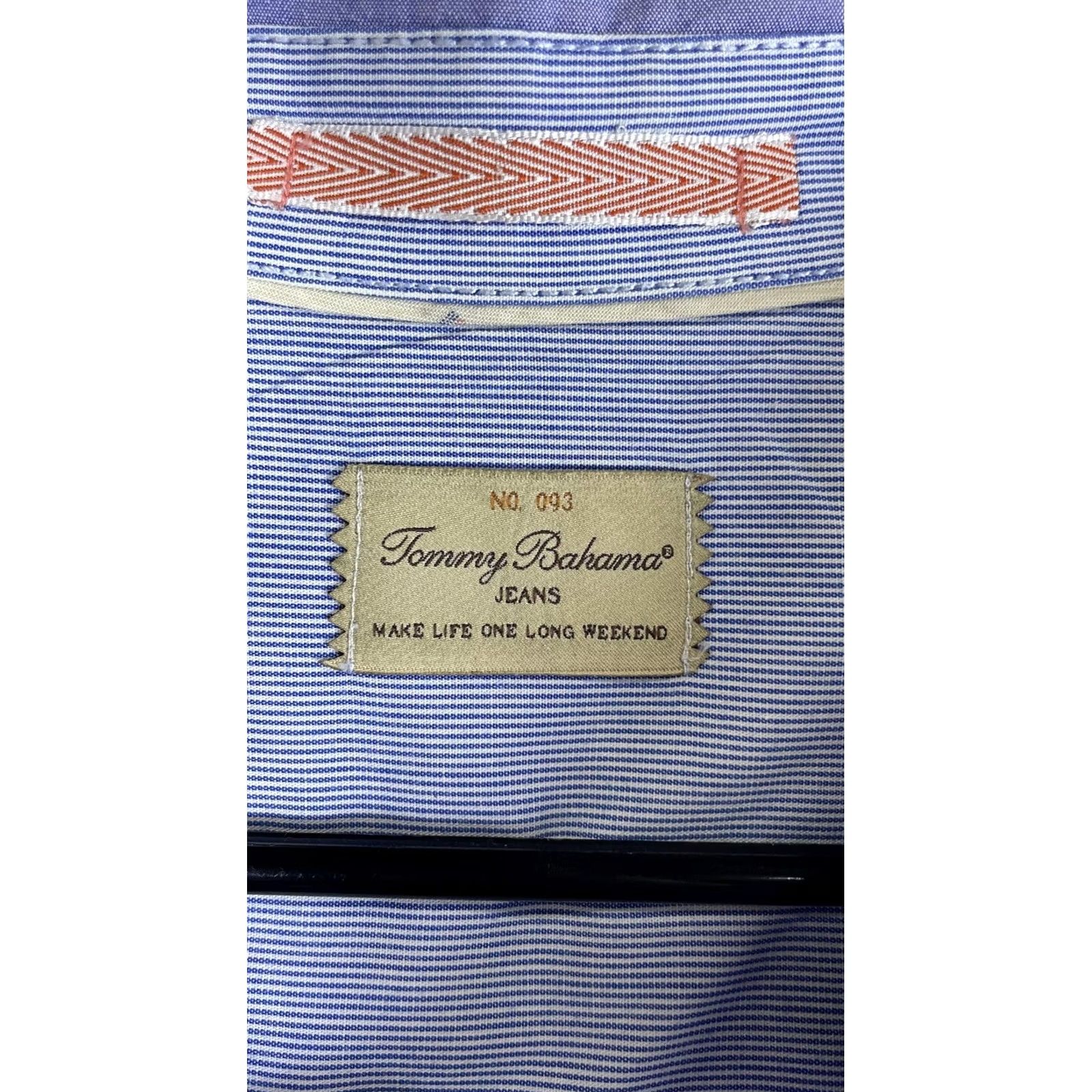 Tommy Bahama Tommy Bahama Jeans Shirt Mens 2XL Purple Stripe Long Sleeve Button Front Casual Size US XXL / EU 58 / 5 - 2 Thumbnail