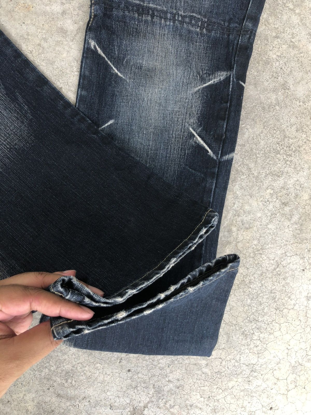 PPFM Japanese PPFM Double Waist Distressed Denim Size US 34 / EU 50 - 13 Thumbnail