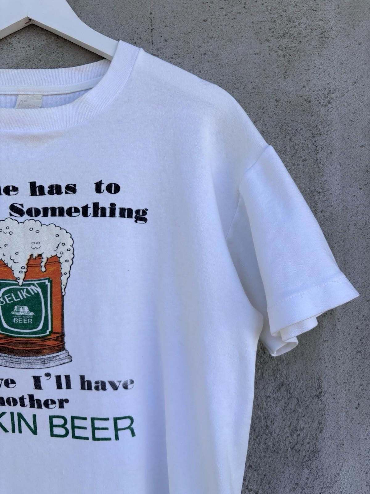 Vintage Vintage 80s Belkin Beer Belize T-shirt Large Boxy Tee Size US L / EU 52-54 / 3 - 4 Thumbnail