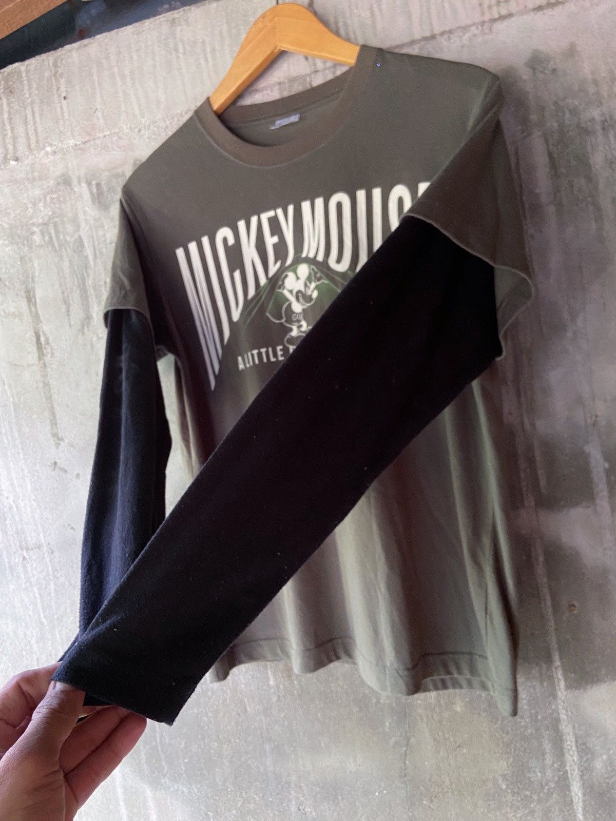 Japanese Brand DOUBLE LAYER MICKEY MOUSE LONG SLEEVE Size US M / EU 48-50 / 2 - 7 Thumbnail