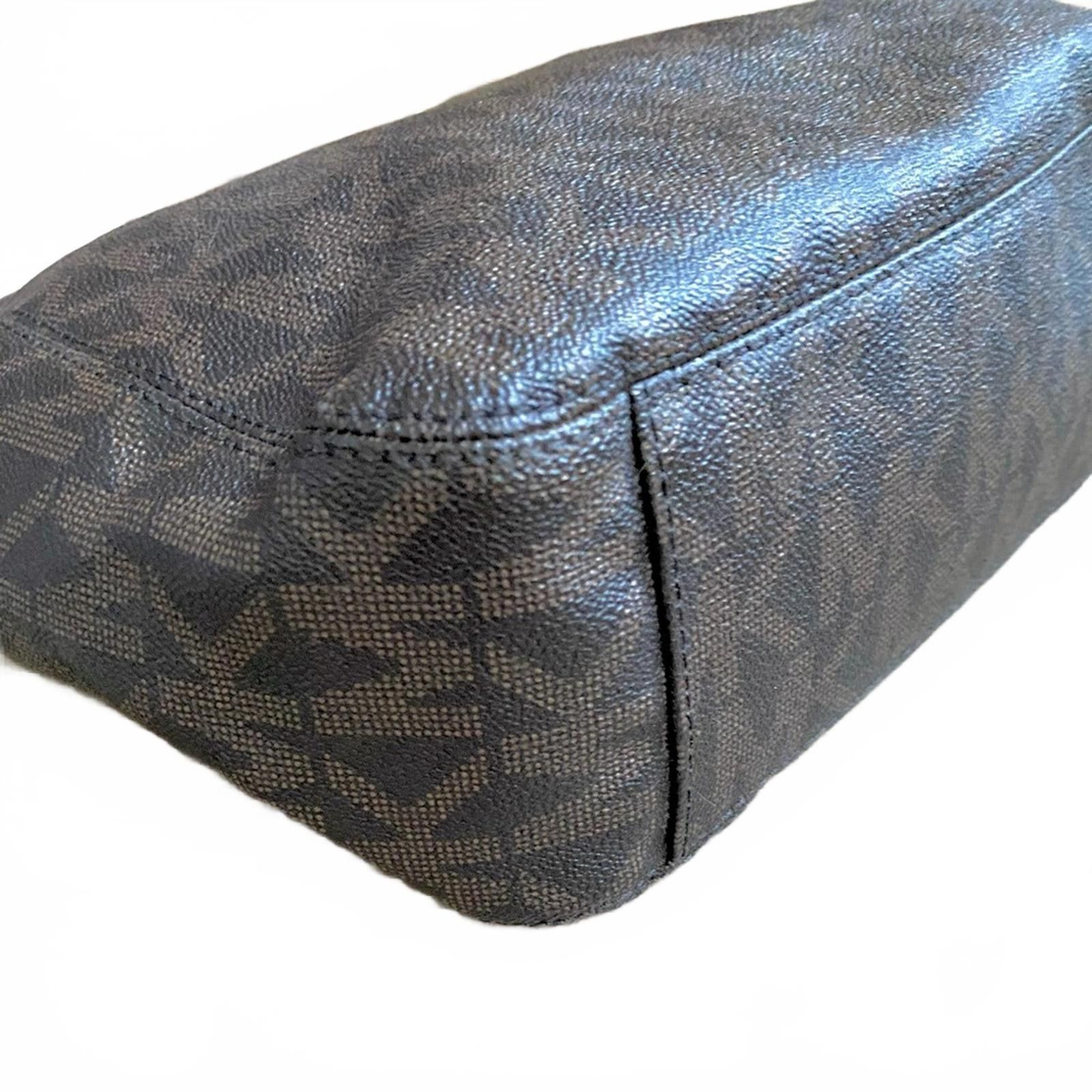 Michael Kors Michael Kors Lilly MK Monogram Chain Shoulder Tote Brown Size ONE SIZE - 4 Thumbnail