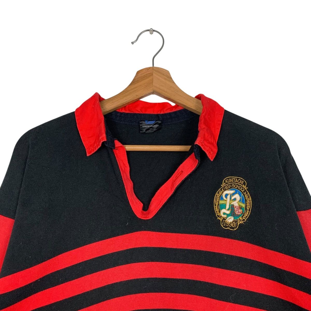 Vintage SUZUKI Sports Polo Rugby Shirt Kunitachi #1903-C83 Size US L / EU 52-54 / 3 - 7 Thumbnail