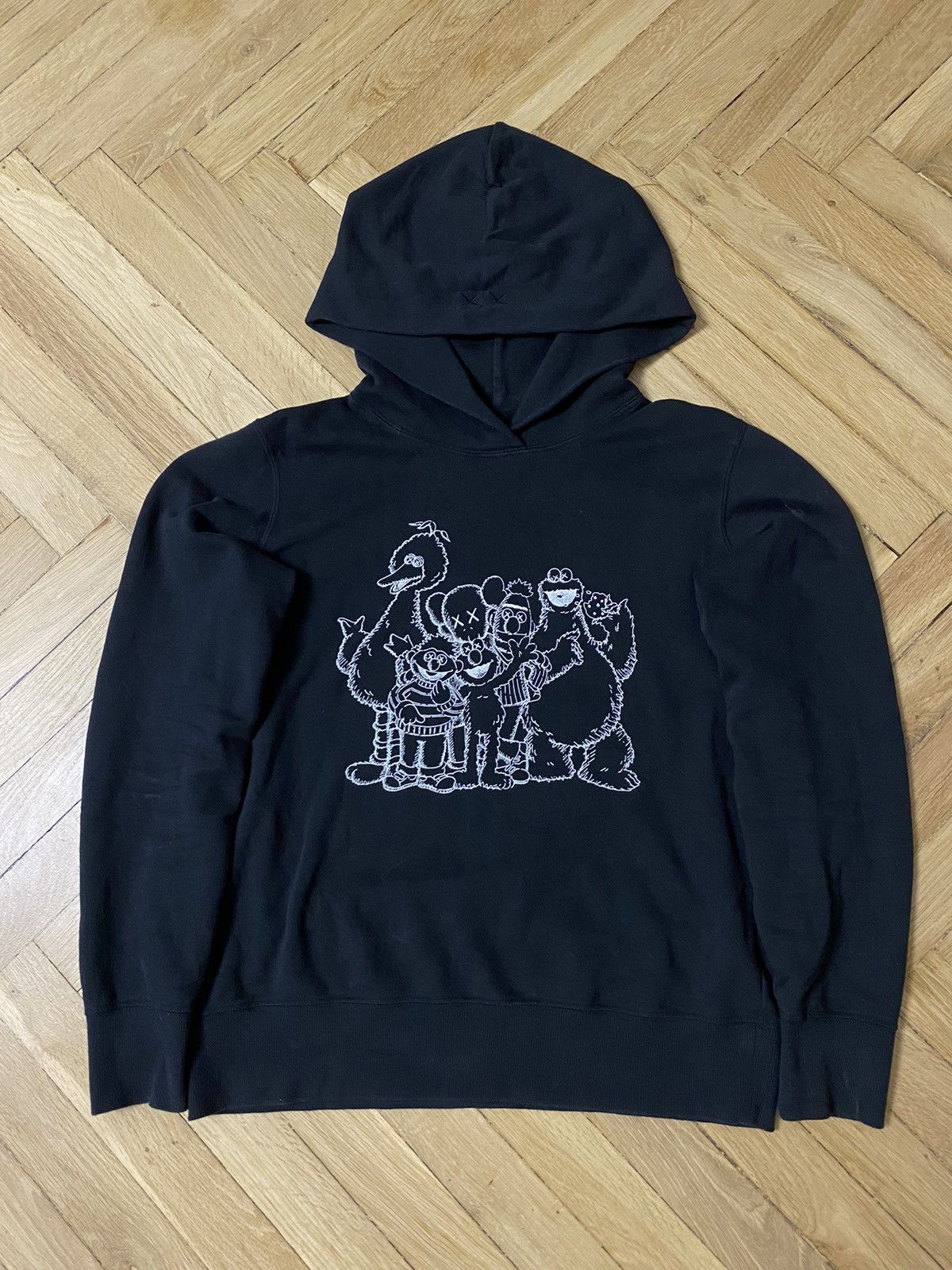 Kaws sesame street hoodie best sale