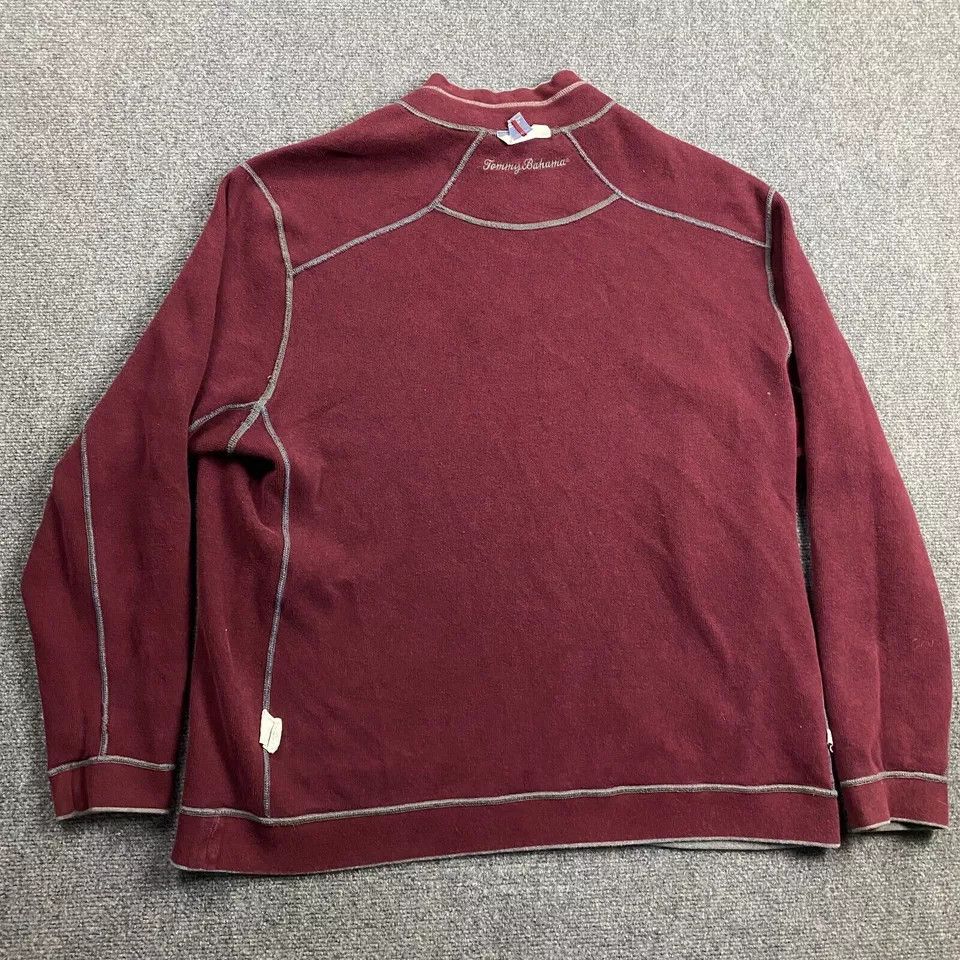 Tommy Bahama Tommy Bahama 1/4 Zip Pullover Men's XL Reversible Sweater Size US XL / EU 56 / 4 - 7 Thumbnail