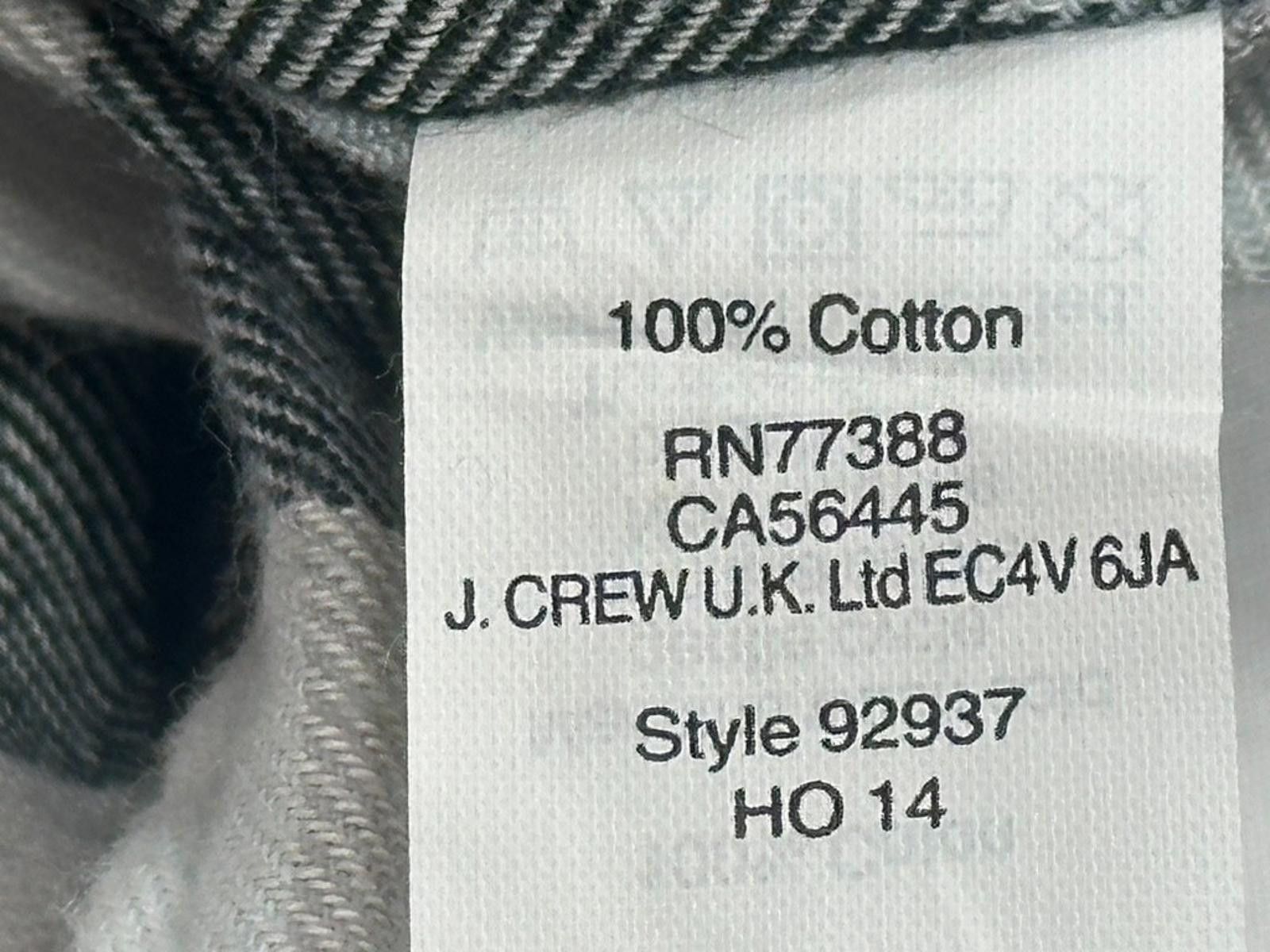 J.Crew J Crew Slim Fit Cotton Plaid Flannel Button Up Black Mens M Size US M / EU 48-50 / 2 - 9 Thumbnail